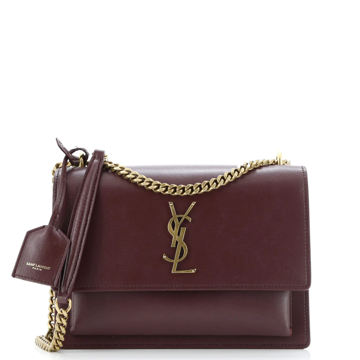 Sunset Crossbody Bag Leather Medium - Deep Luxury