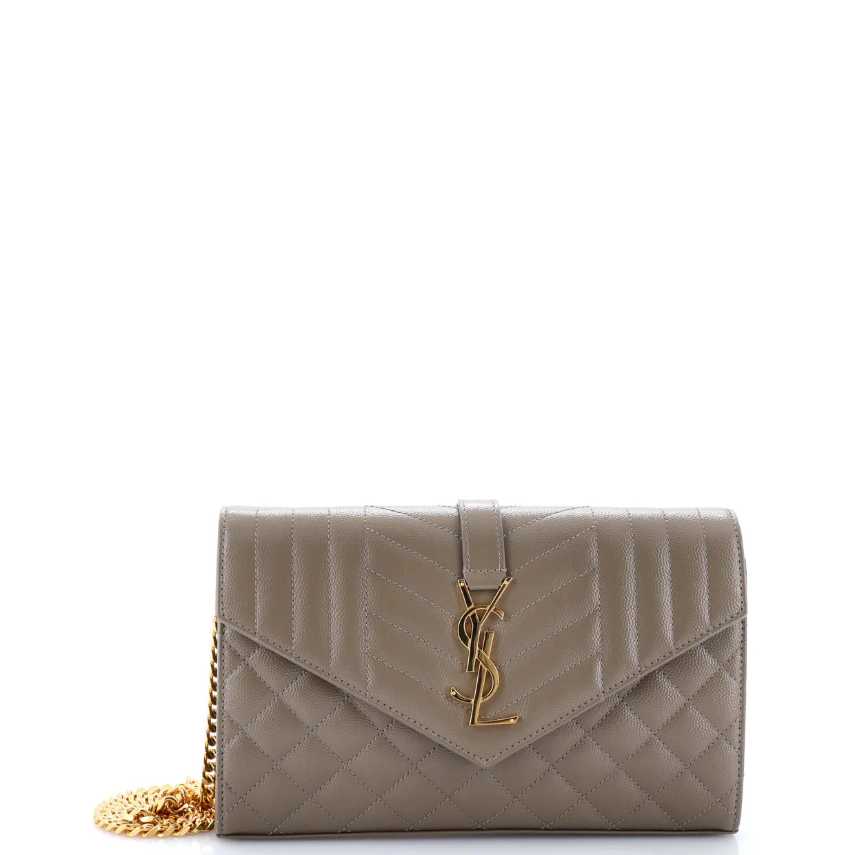 Classic Monogram Wallet on Chain Square Quilted Leather Medium - Deep Luxury