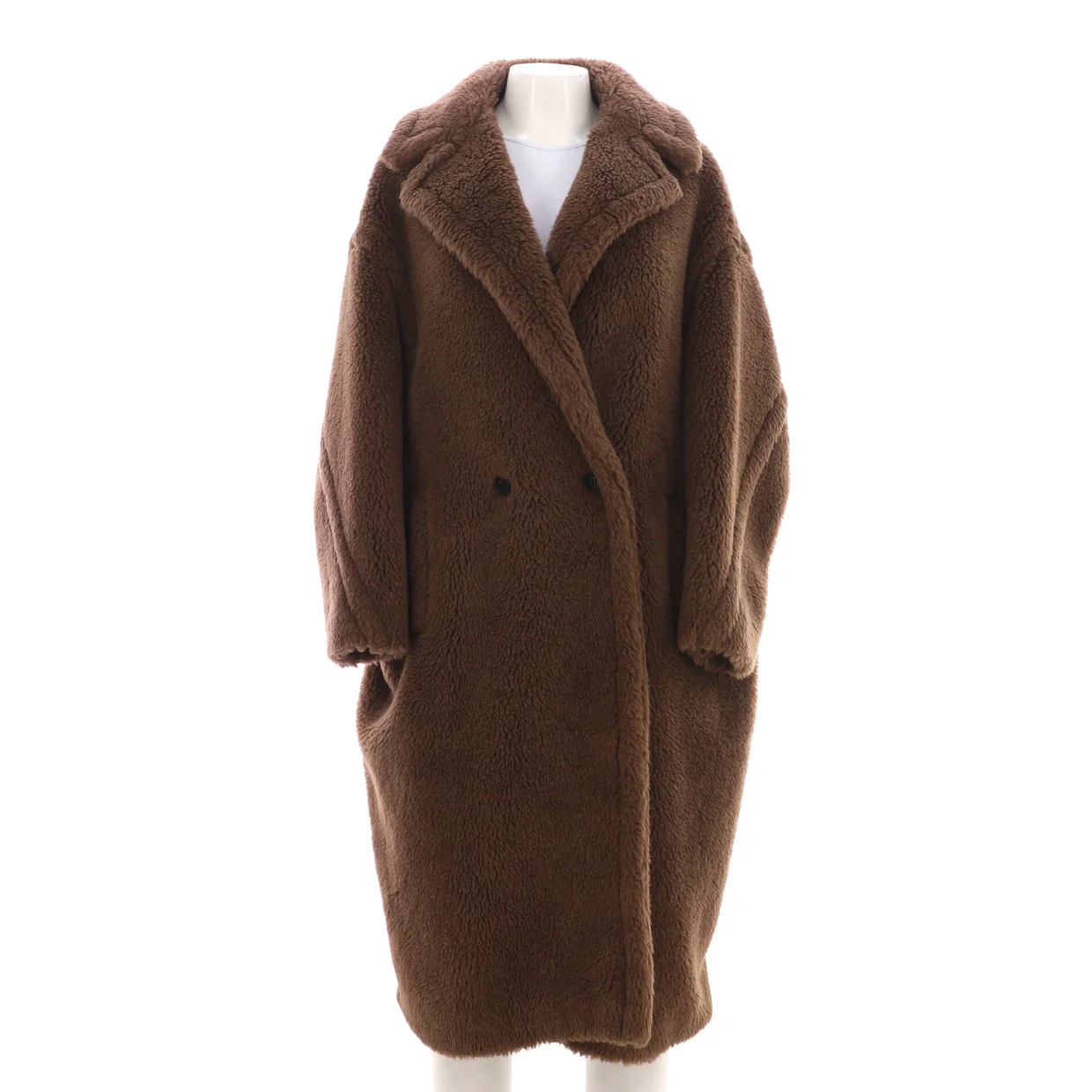 Women's Teddy Bear Icon Coat Alpaca Blend - Deep Luxury