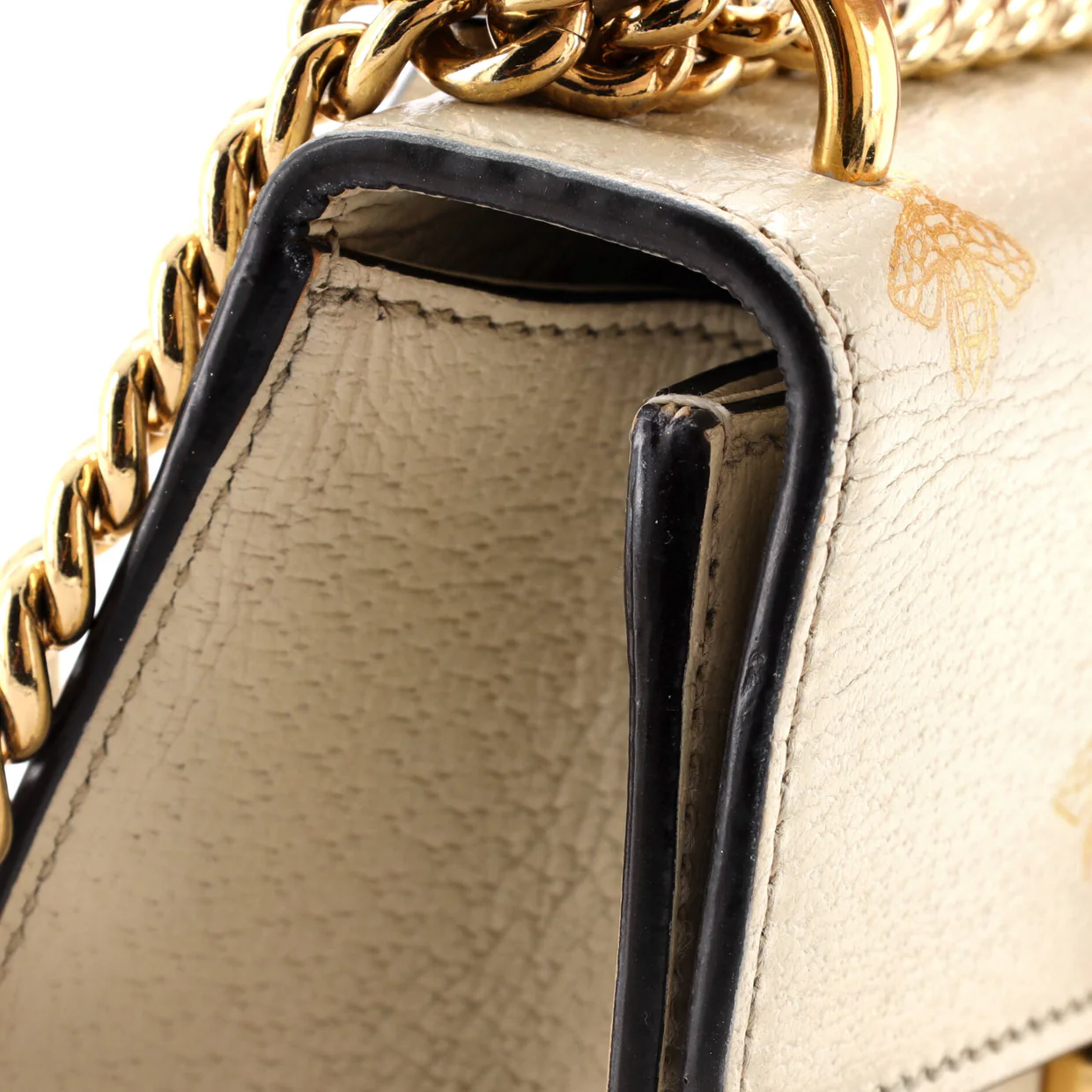 Padlock Shoulder Bag Printed Leather Small - Deep Luxury