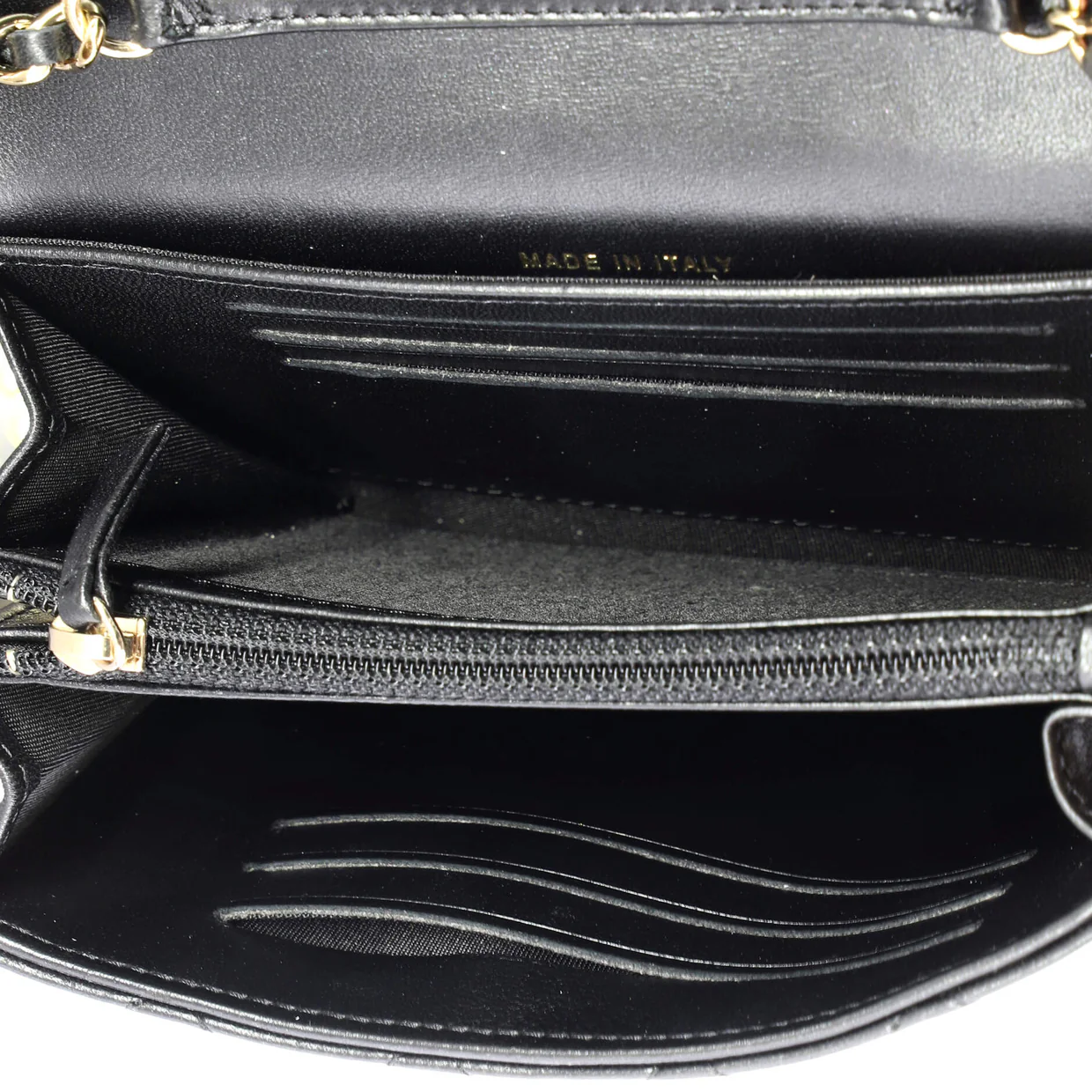 Pearl My Shoulder French Wallet on Chain Quilted Lambskin Mini - Deep Luxury