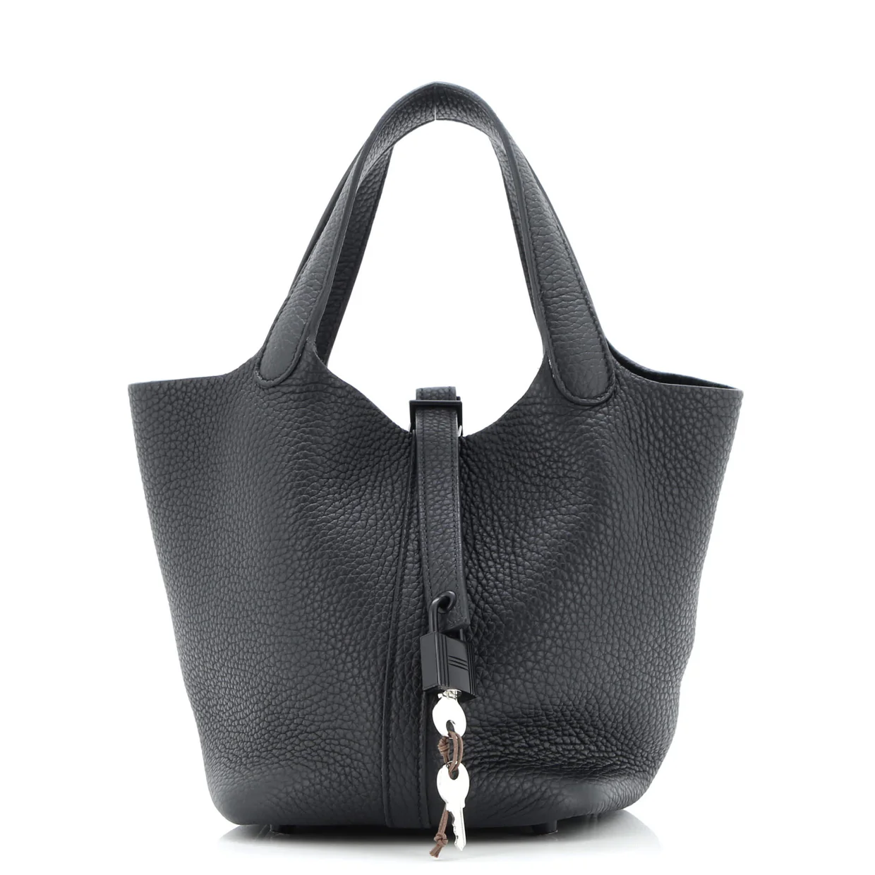 Monochrome Picotin Lock Bag Clemence PM - Deep Luxury