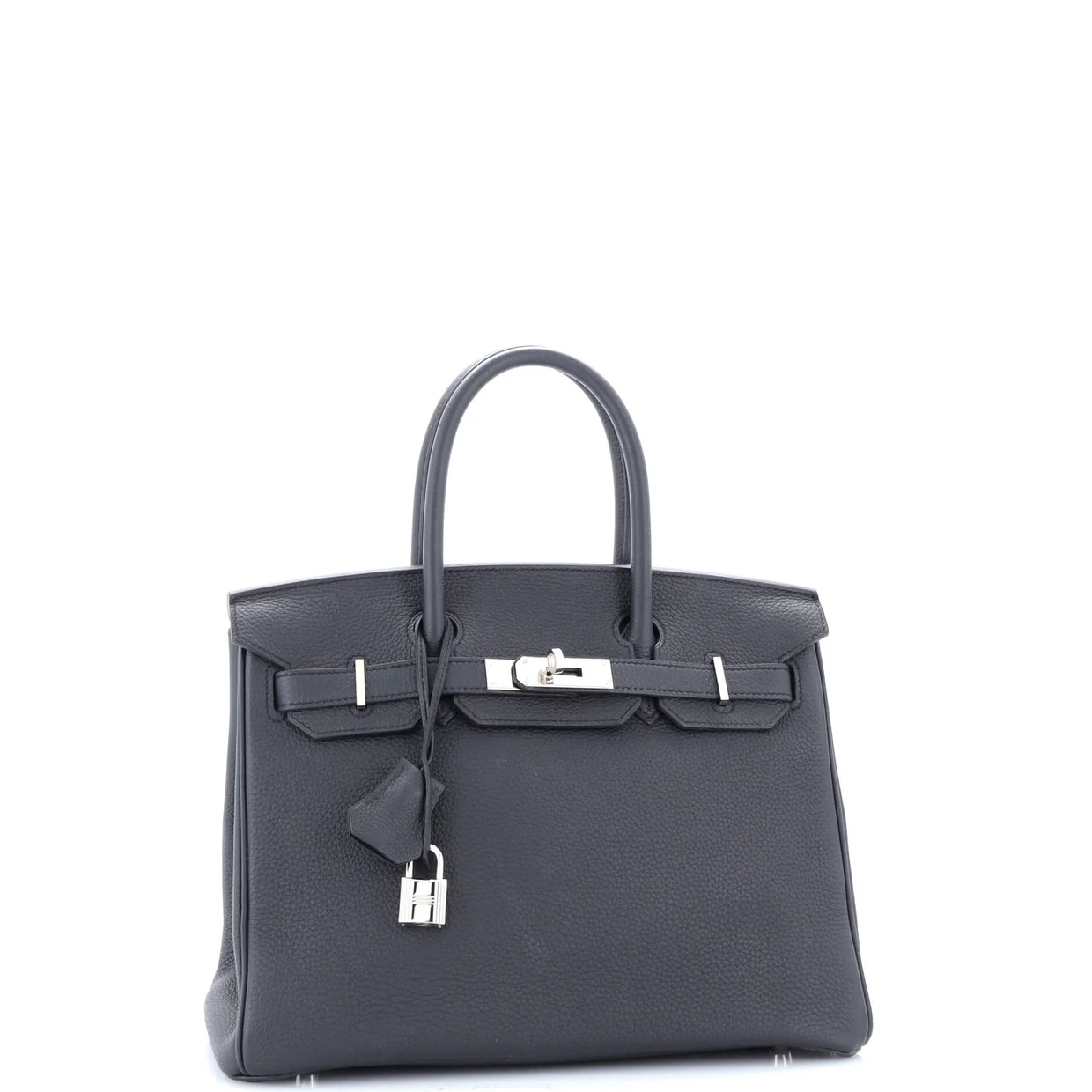 Birkin Handbag Grey Togo with Palladium Hardware 30 - Deep Luxury