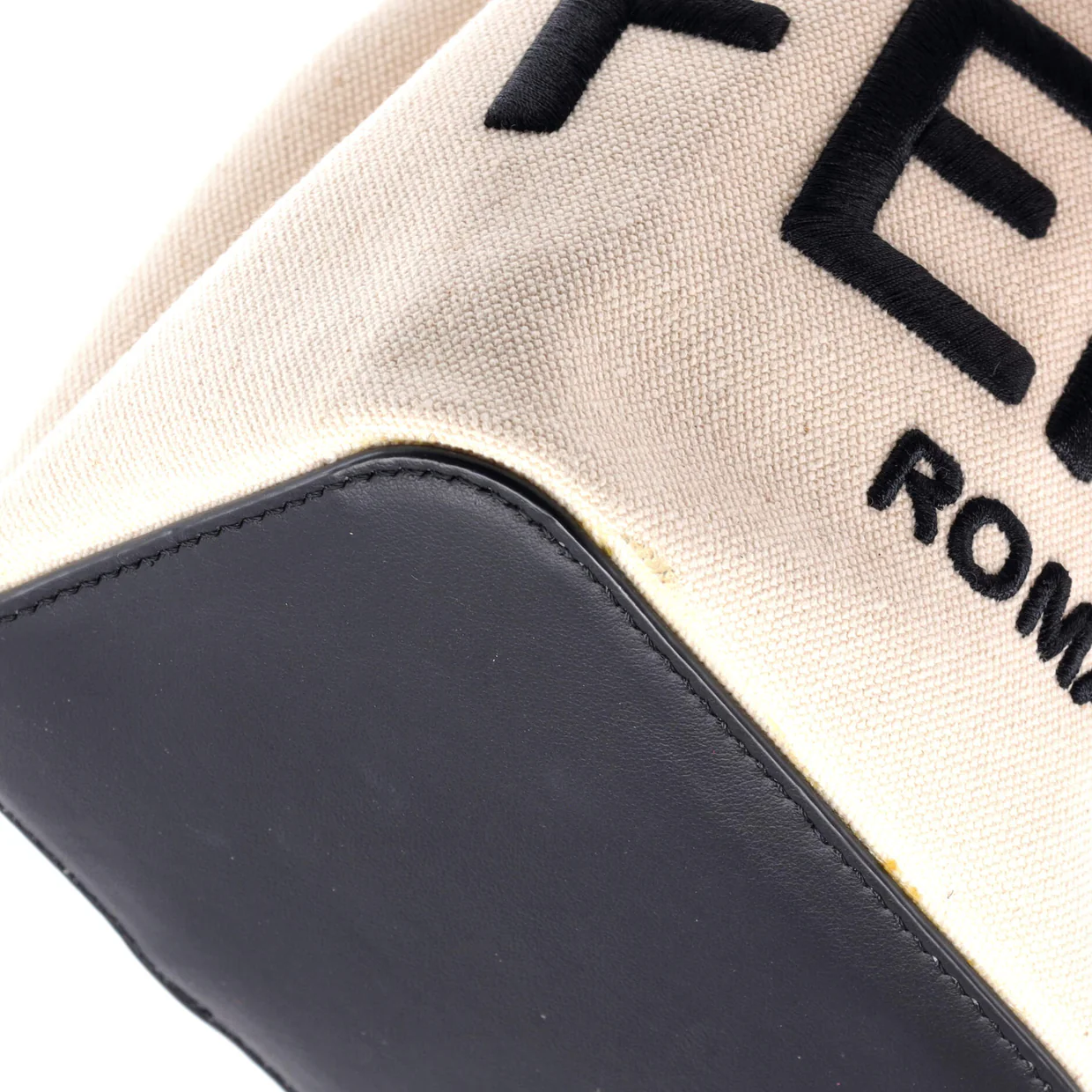 Logo Mon Tresor Bucket Bag Embroidered Canvas Mini - Deep Luxury