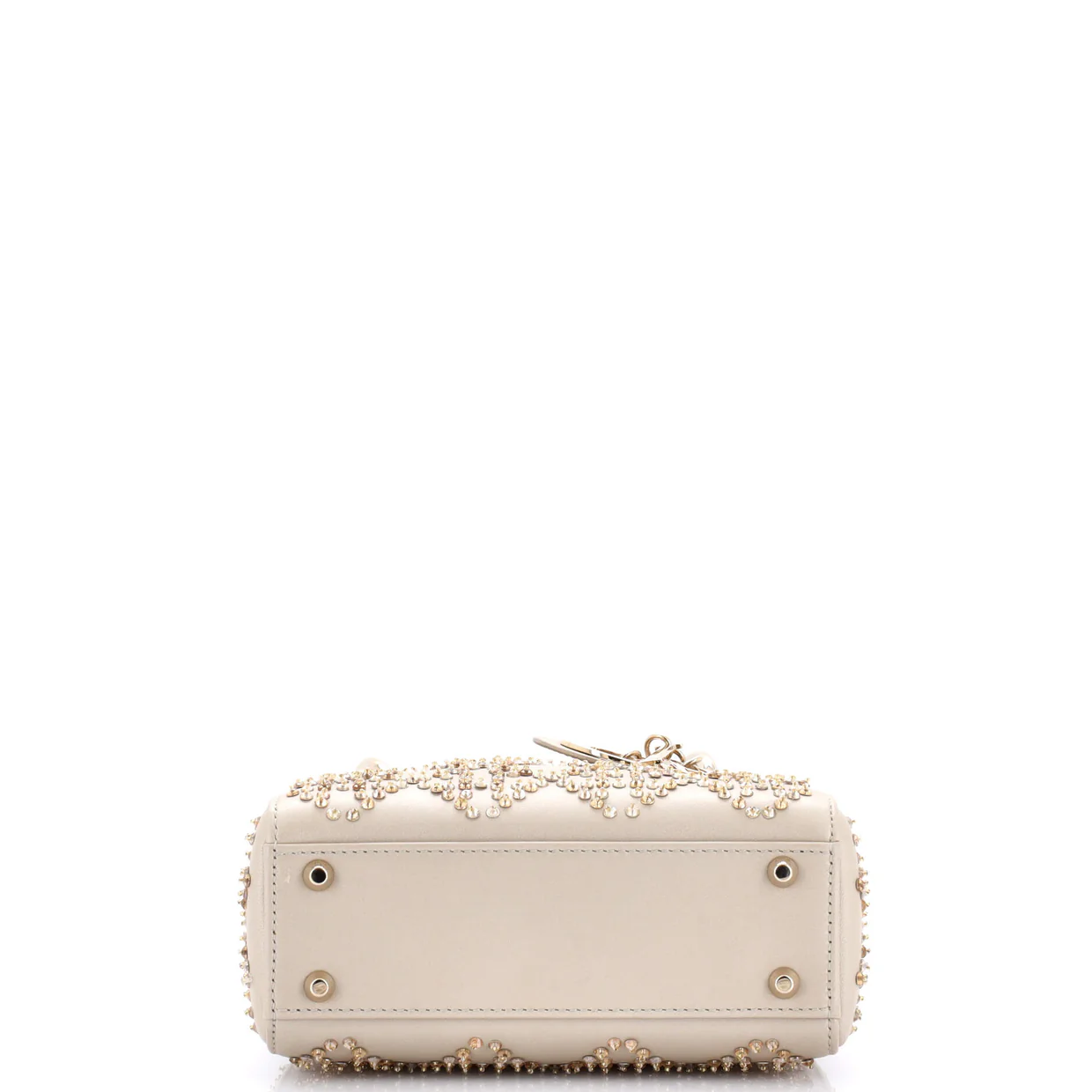 Lady Dior Chain Bag Crystal Embellished Cannage Quilt Leather Mini - Deep Luxury