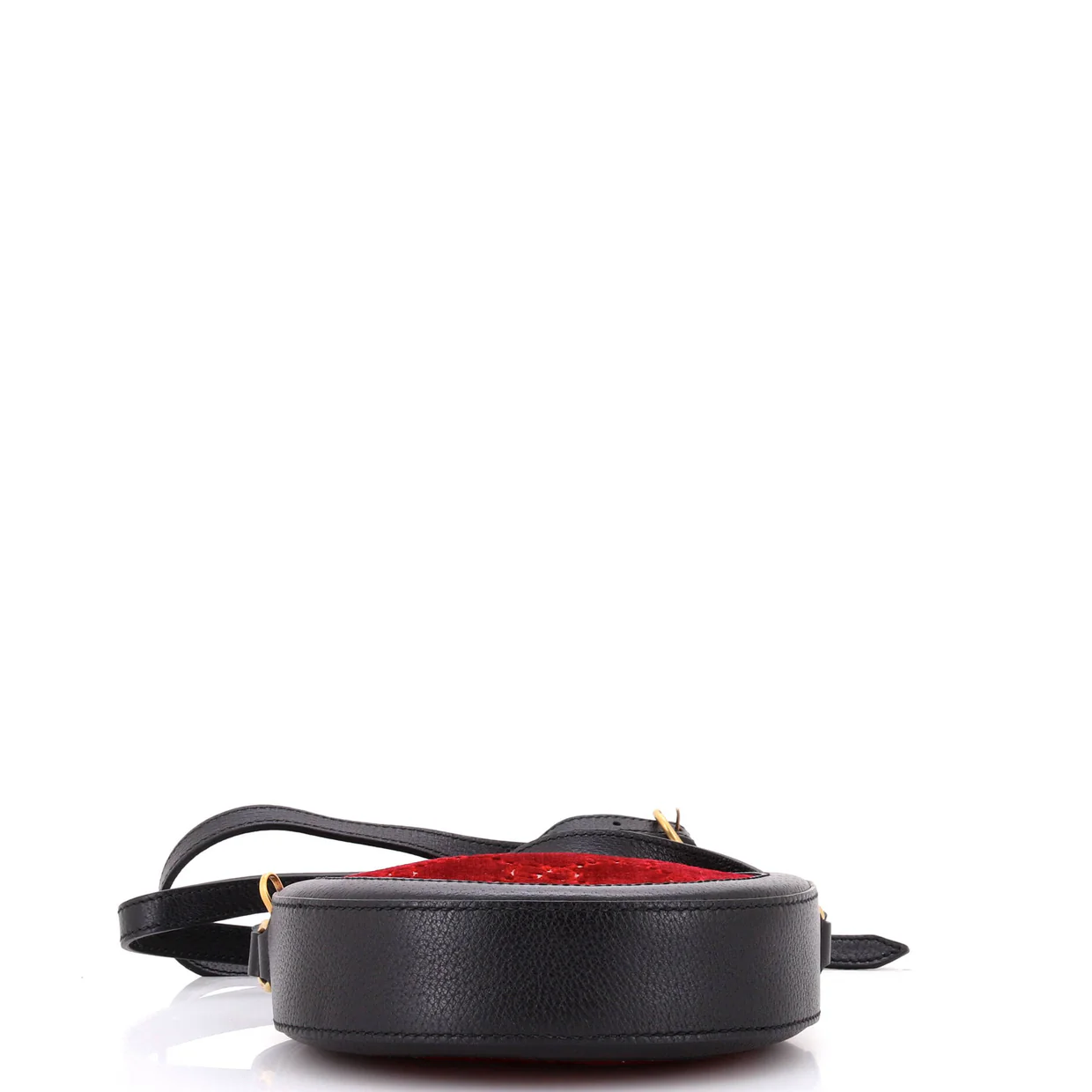 Ophidia Round Shoulder Bag GG Velvet Mini - Deep Luxury