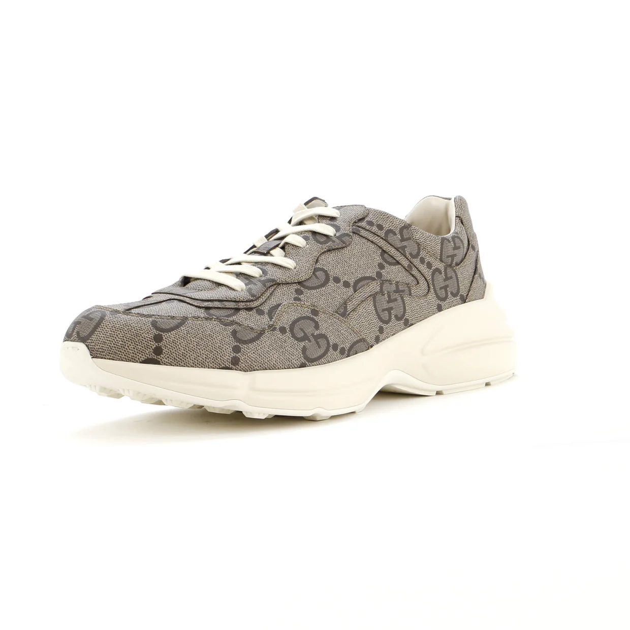 Rhyton Sneakers Jumbo GG Coated Canvas - Deep Luxury