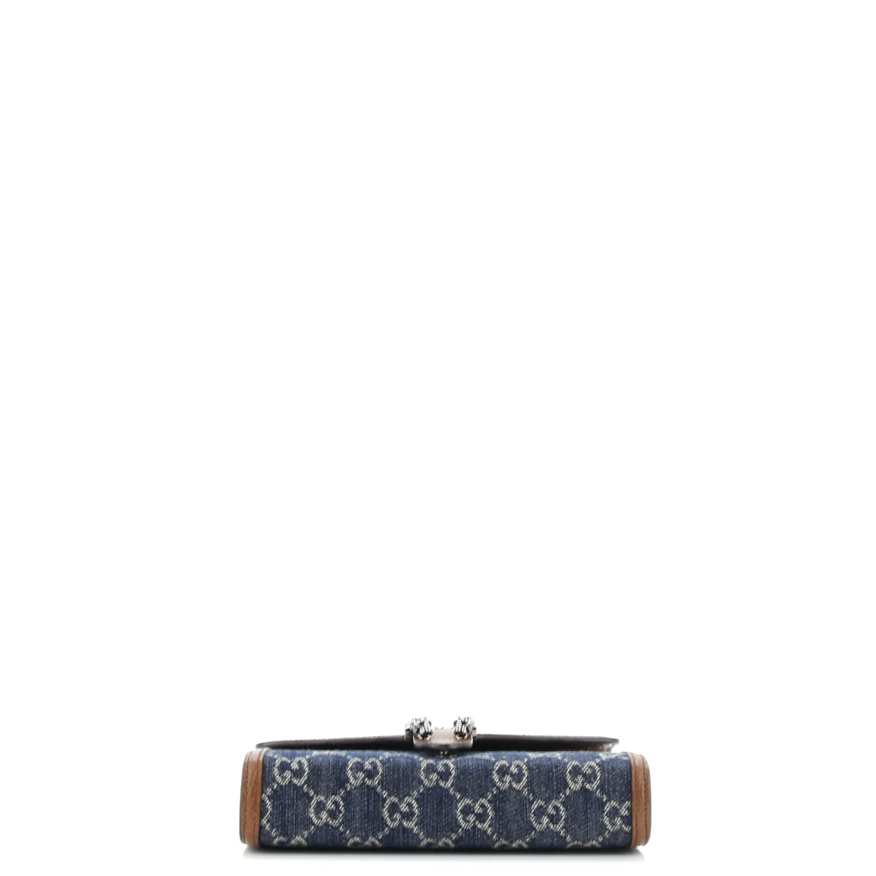 Dionysus Chain Wallet GG Denim Small - Deep Luxury