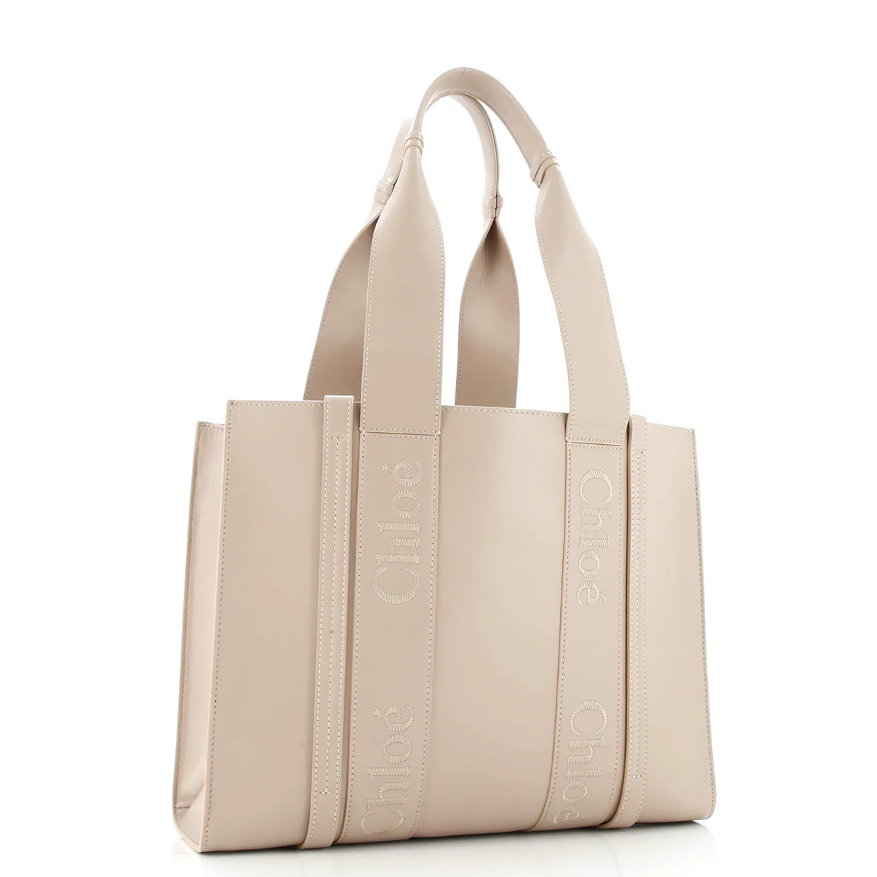 Woody Tote Leather Large - Deep Luxury