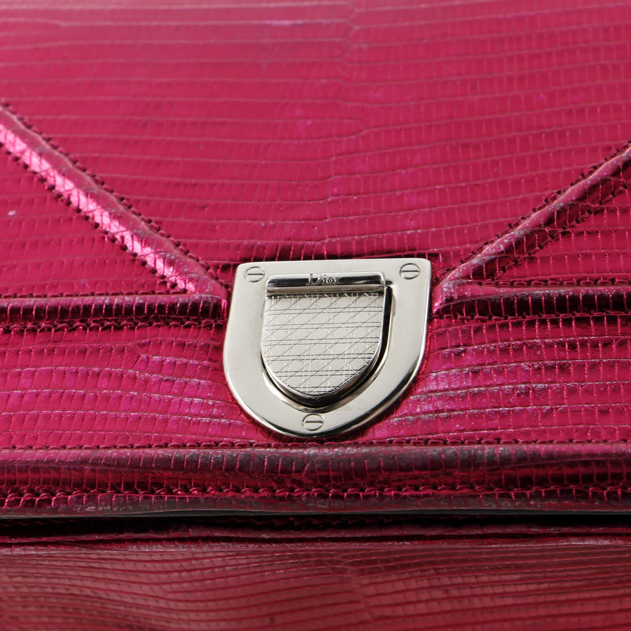 Diorama Flap Bag Lizard Medium - Deep Luxury