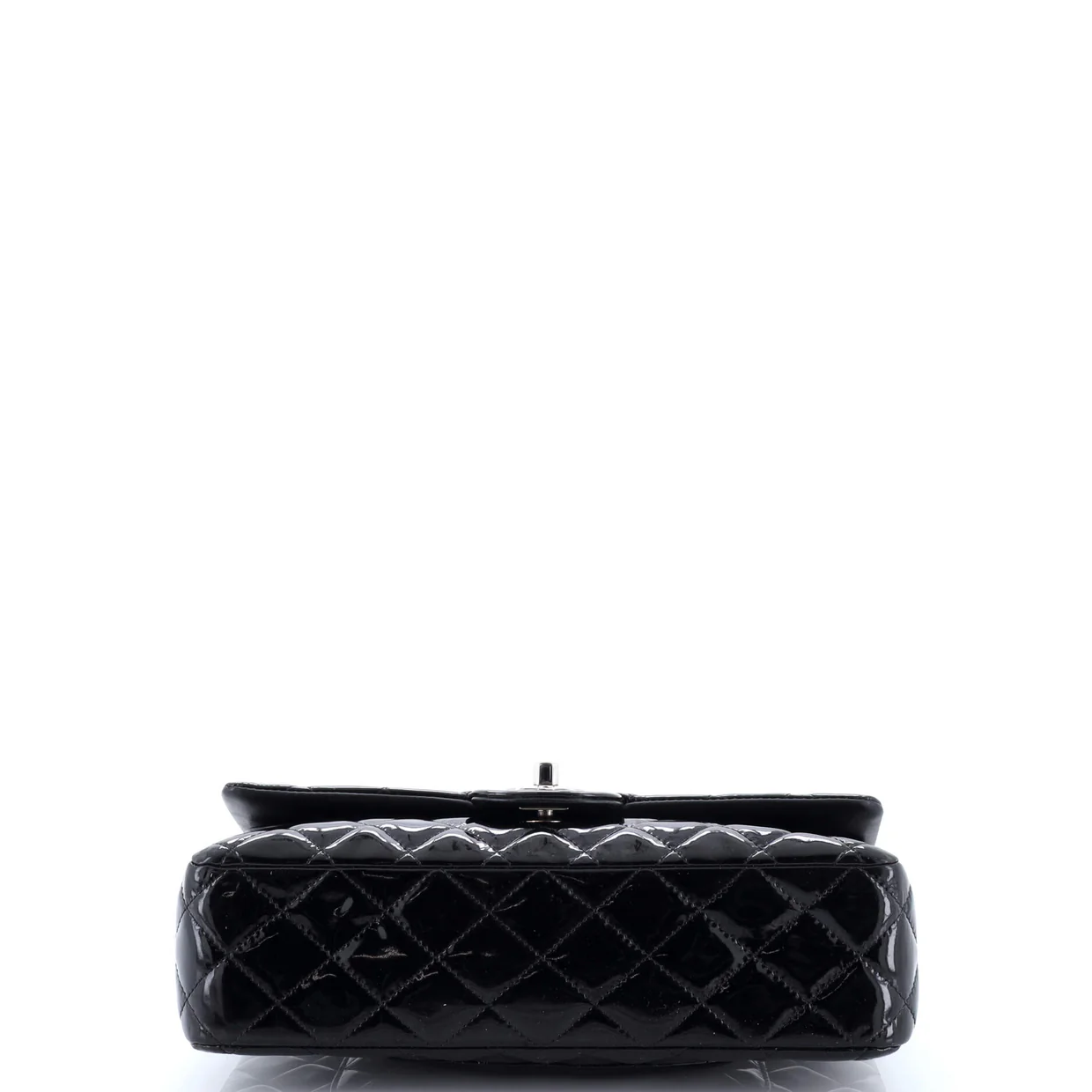 Classic Double Flap Bag Quilted Patent Medium - Deep Luxury