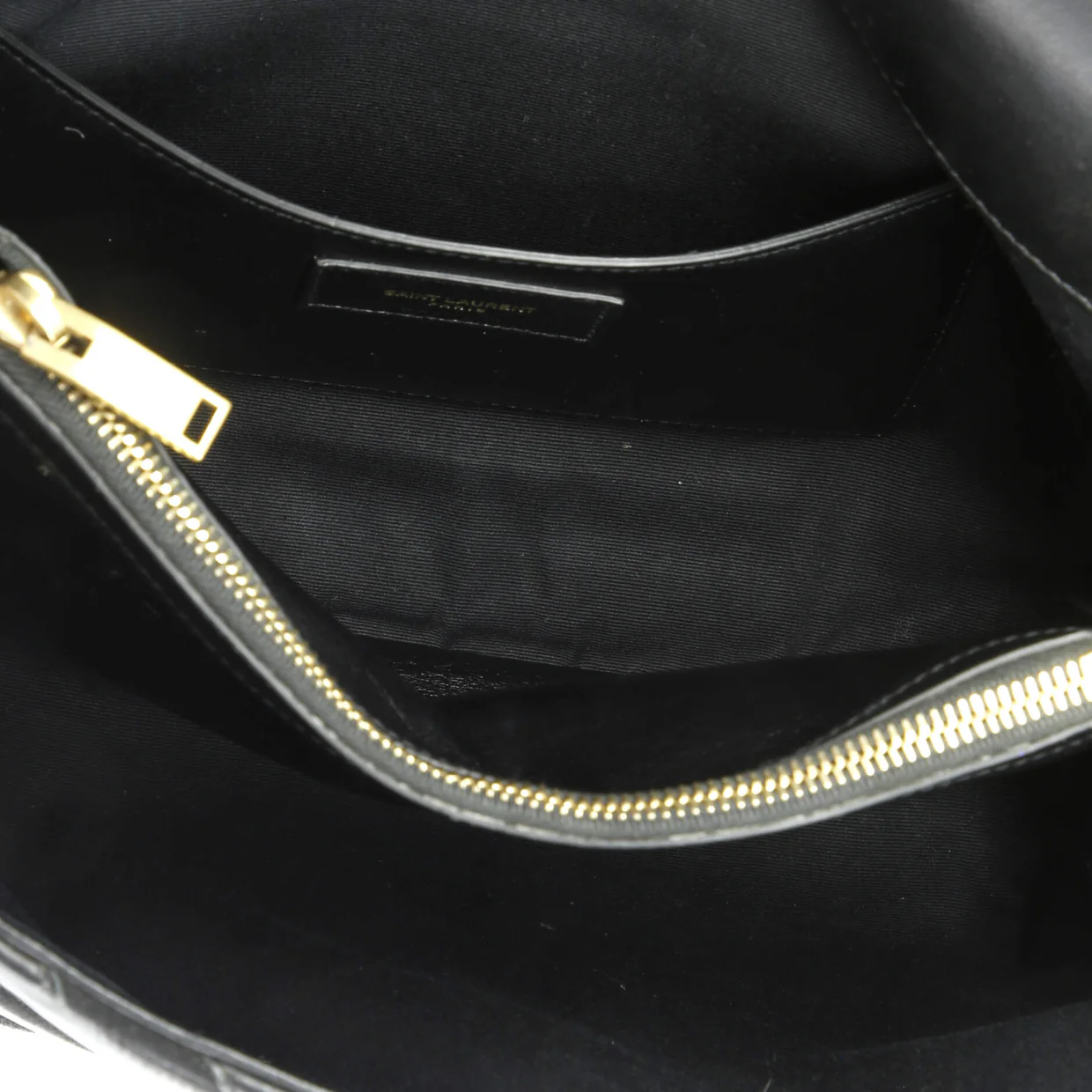 Classic Monogram College Bag Matelasse Chevron Leather and Suede Large - Deep Luxury