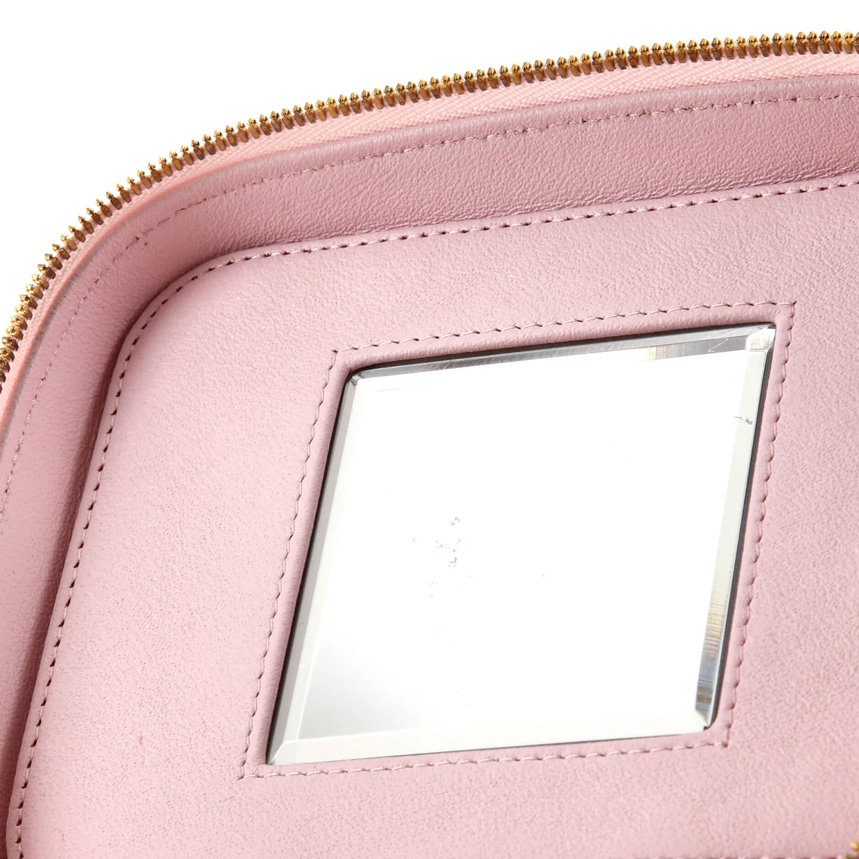 CC Top Handle Vanity Case with Chain Quilted Caviar Small - Deep Luxury