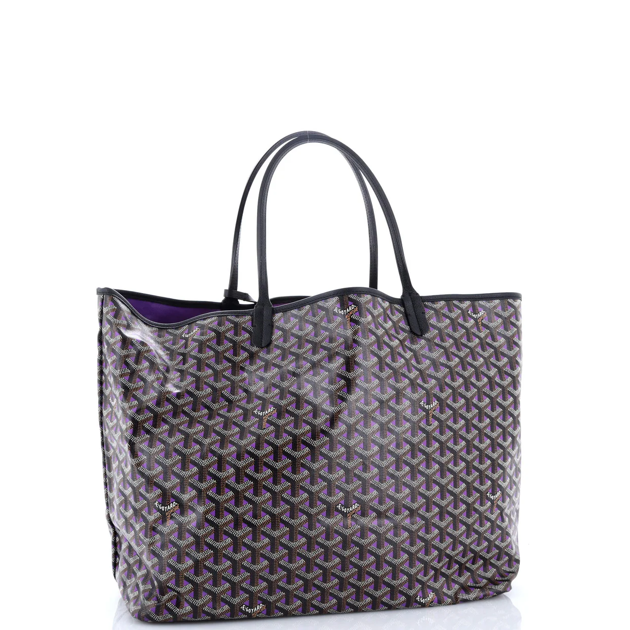 Saint Louis Tote Claire Voie Coated Canvas GM - Deep Luxury