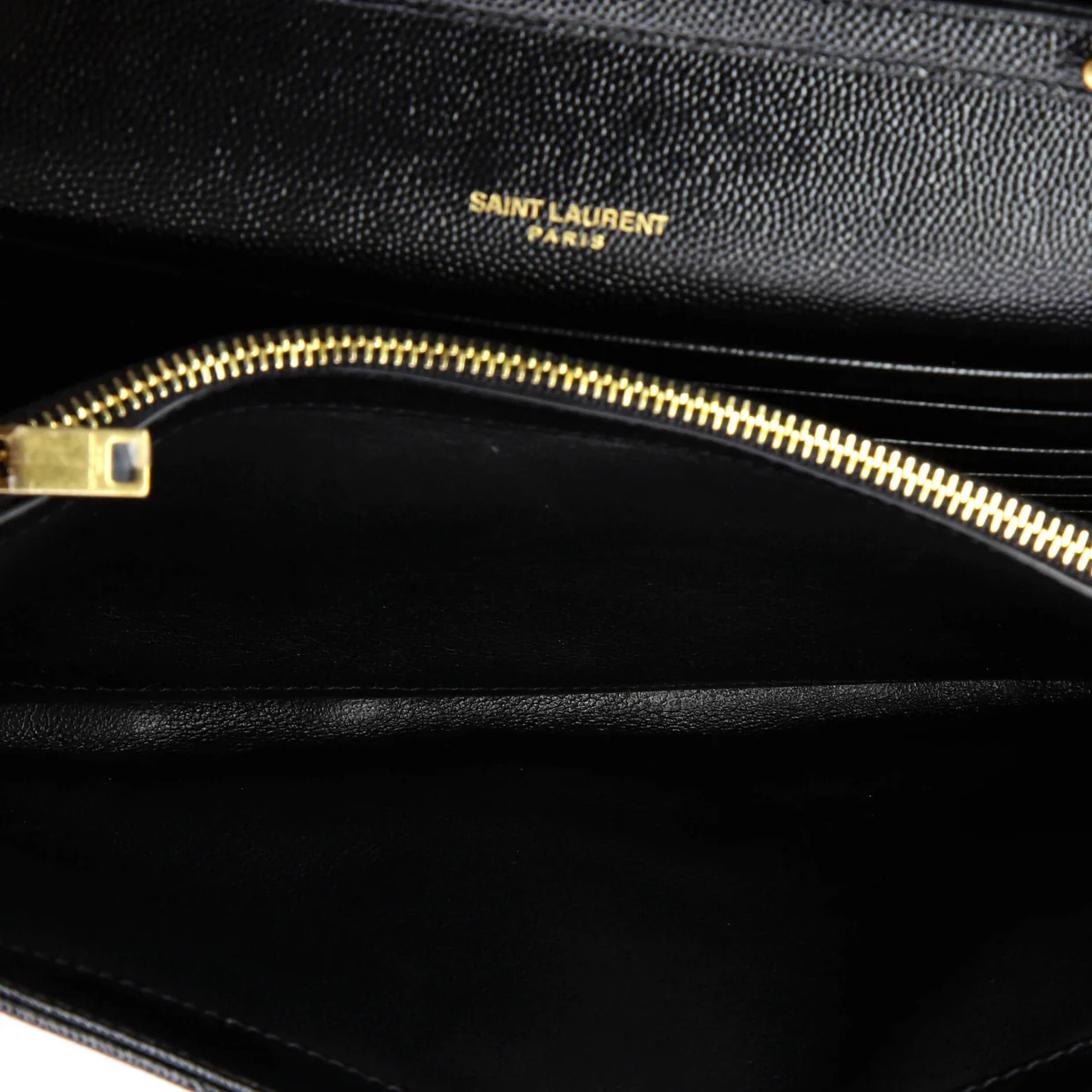 Classic Monogram Wallet on Chain Matelasse Chevron Leather Medium - Deep Luxury
