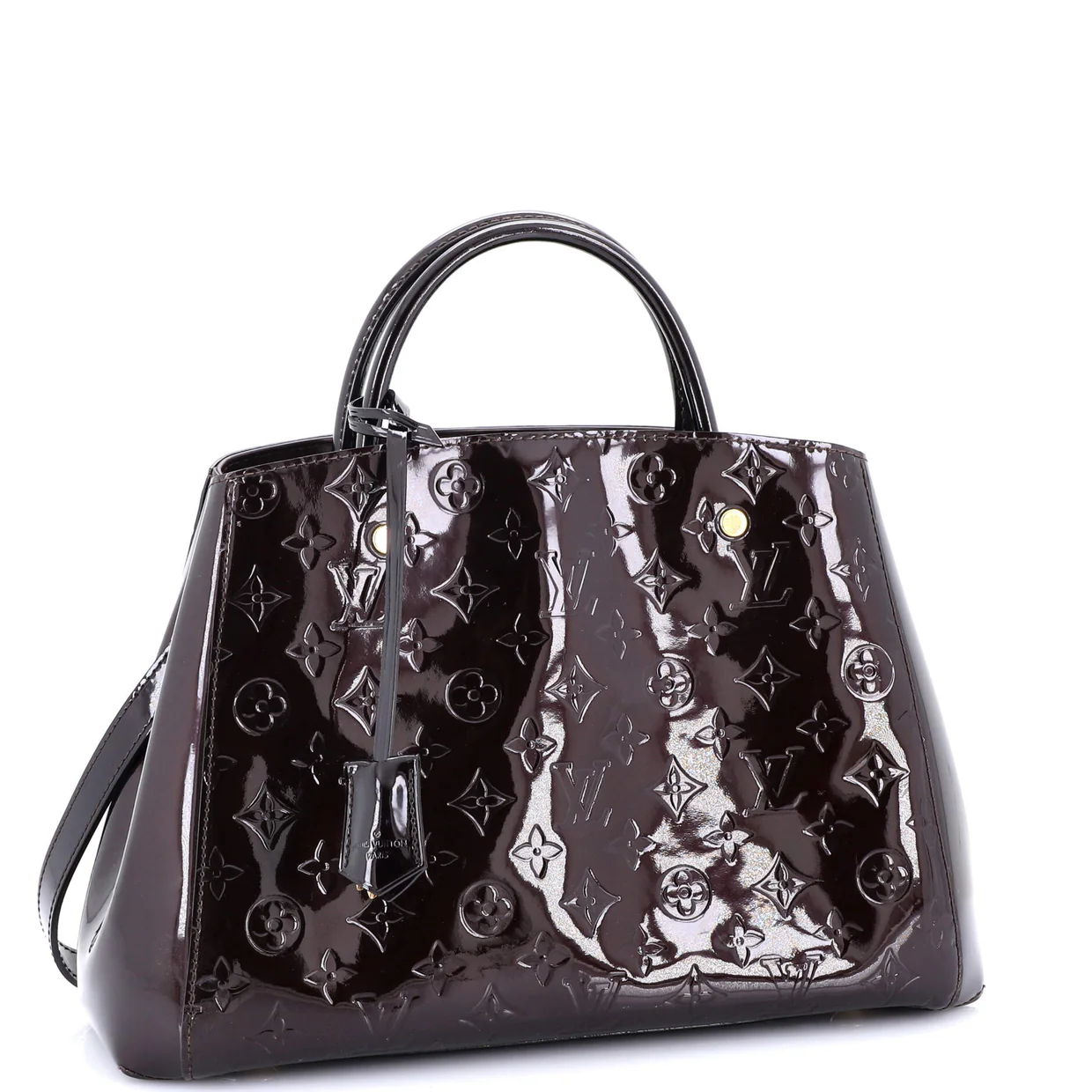 Montaigne Handbag Monogram Vernis MM - Deep Luxury