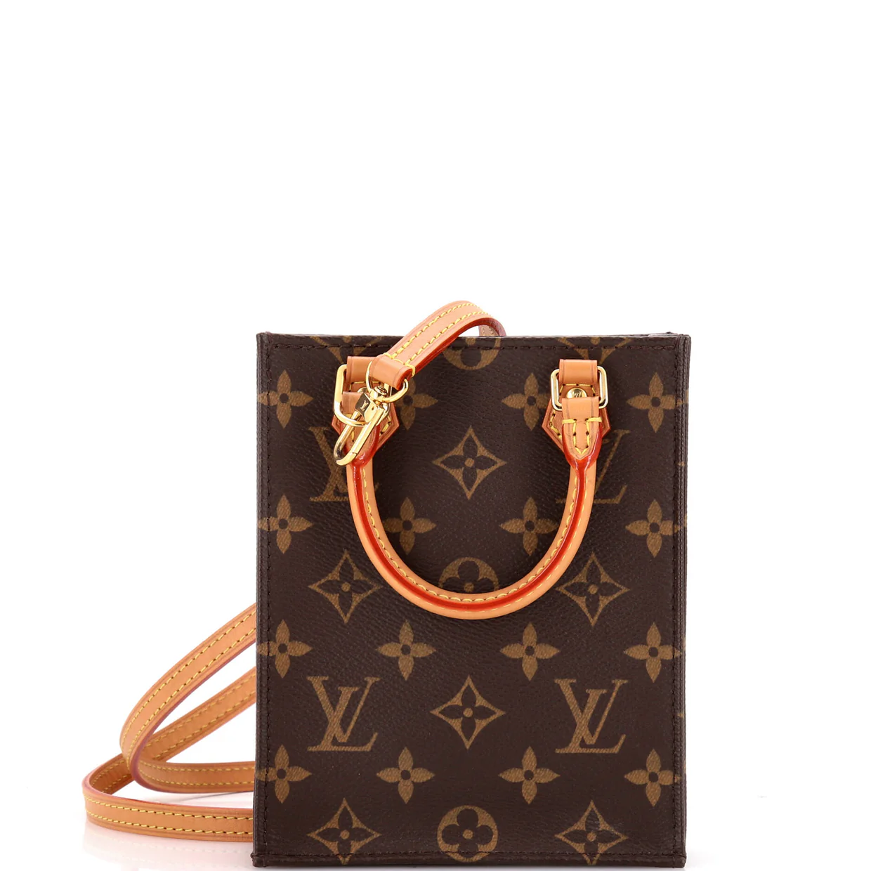 Petit Sac Plat Bag Monogram Canvas - Deep Luxury