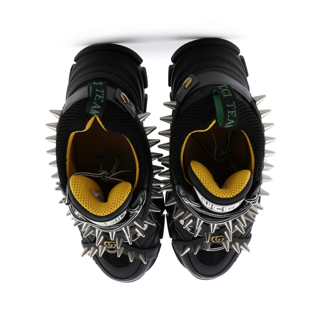 x SEGA Flashtrek Sneakers Technical Fabric and Leather with Studs - Deep Luxury