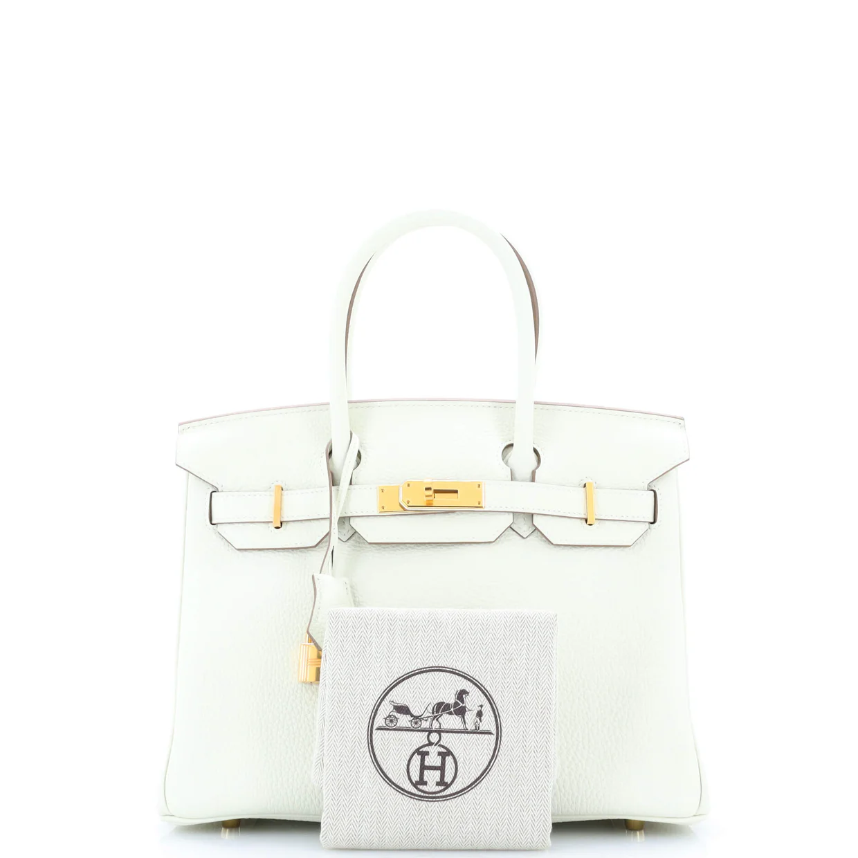 Birkin Handbag Light Togo with Gold Hardware 30 - Deep Luxury