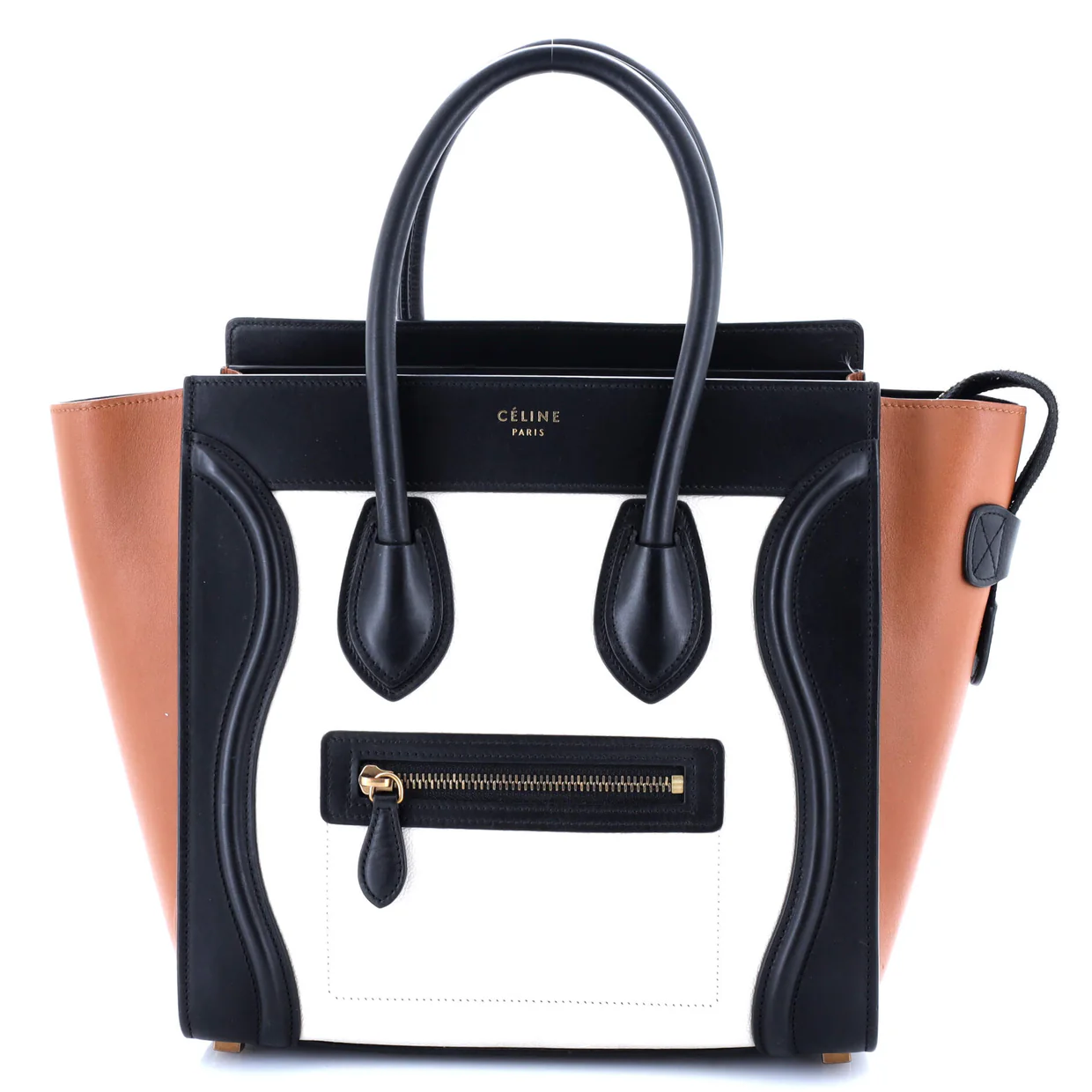 Tricolor Luggage Bag Leather Micro - Deep Luxury