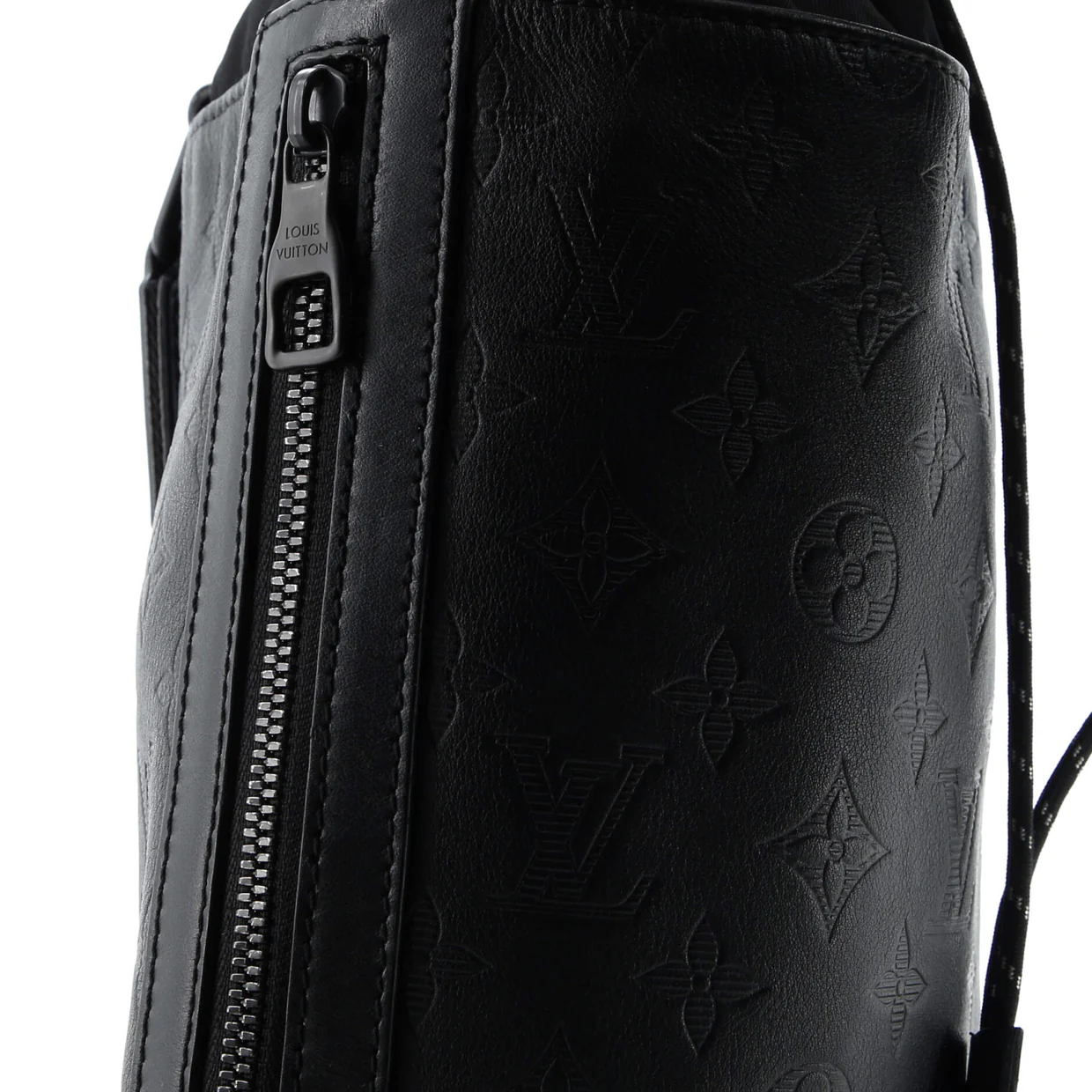 Chalk Sling Bag Monogram Shadow Leather - Deep Luxury