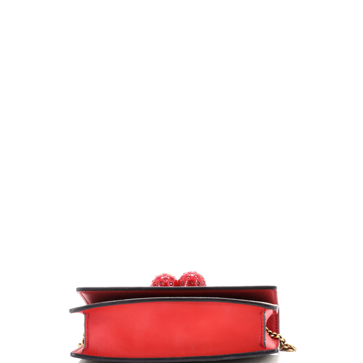 Cherries Wallet on Chain GG Coated Canvas Mini - Deep Luxury