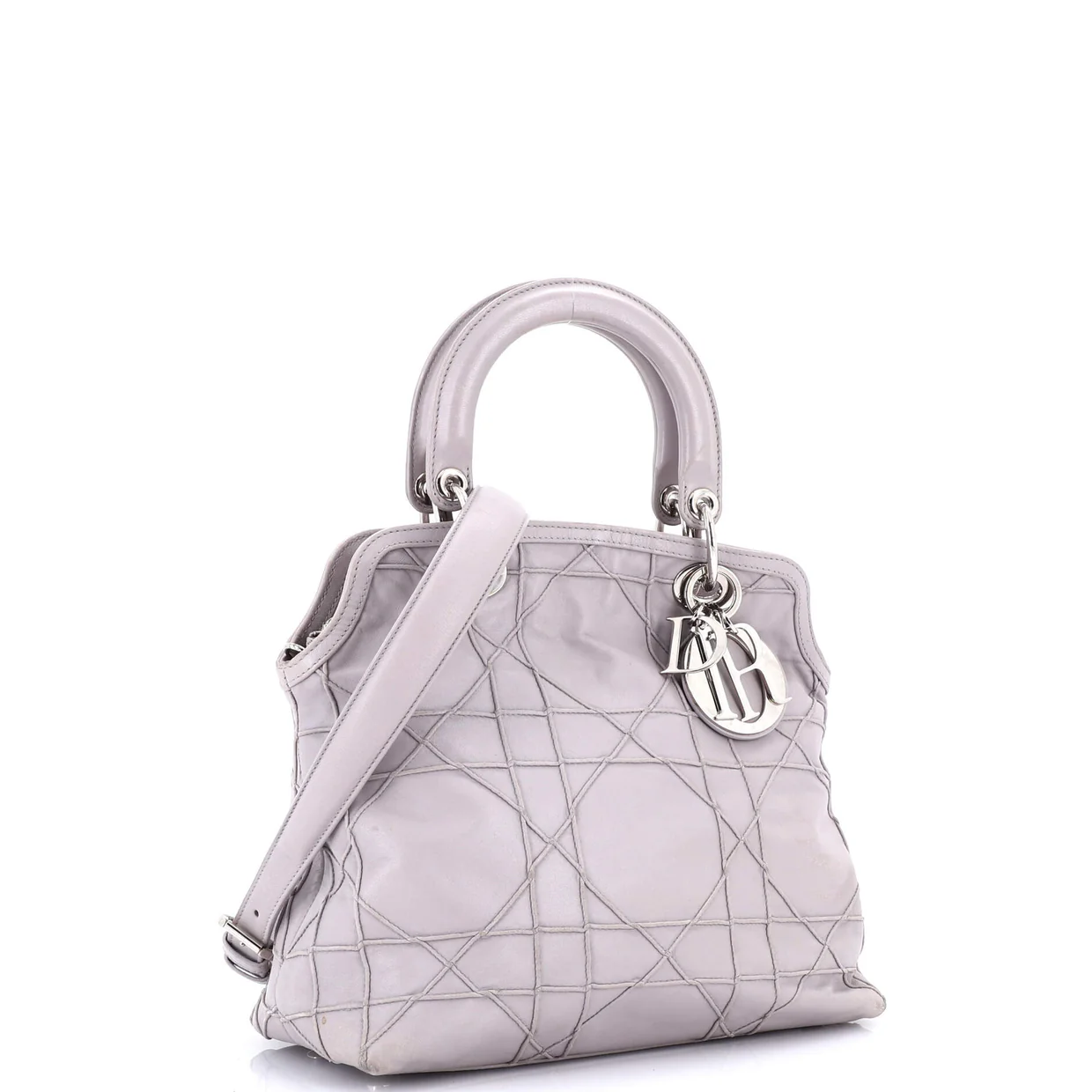 Granville Satchel Cannage Quilt Leather Small - Deep Luxury