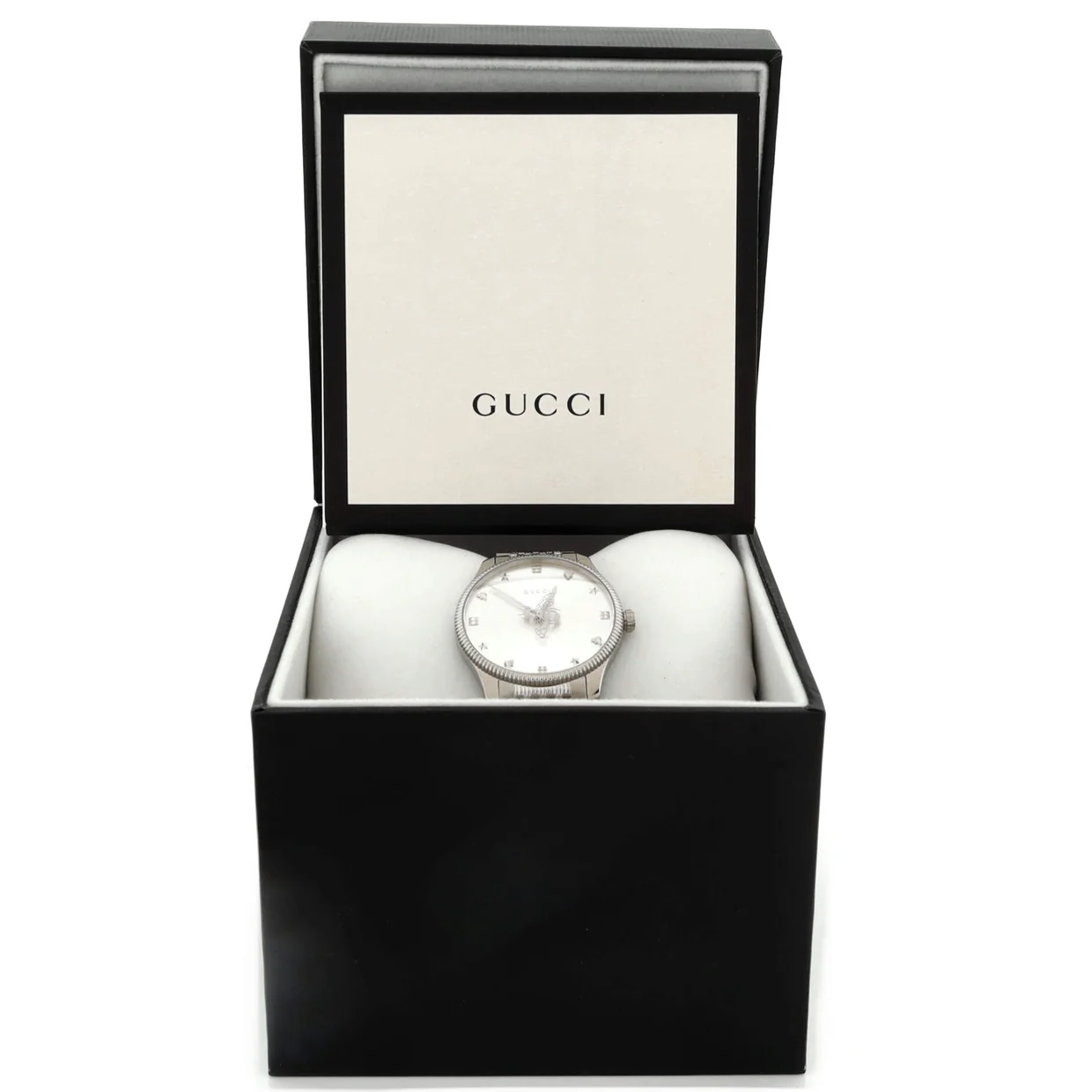 G-Timeless Bee Quartz Watch Stainless Steel 36 - Deep Luxury