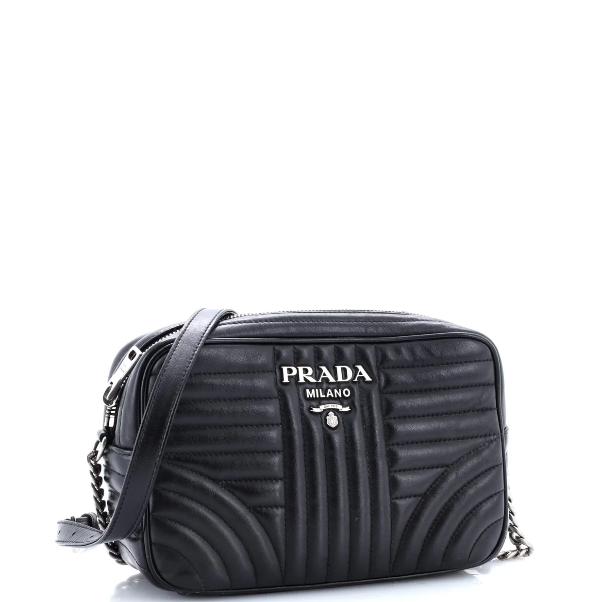 Camera Bag Diagramme Quilted Leather Small - Deep Luxury