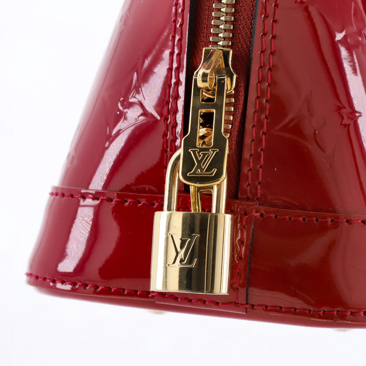 Alma Handbag Monogram Vernis BB - Deep Luxury
