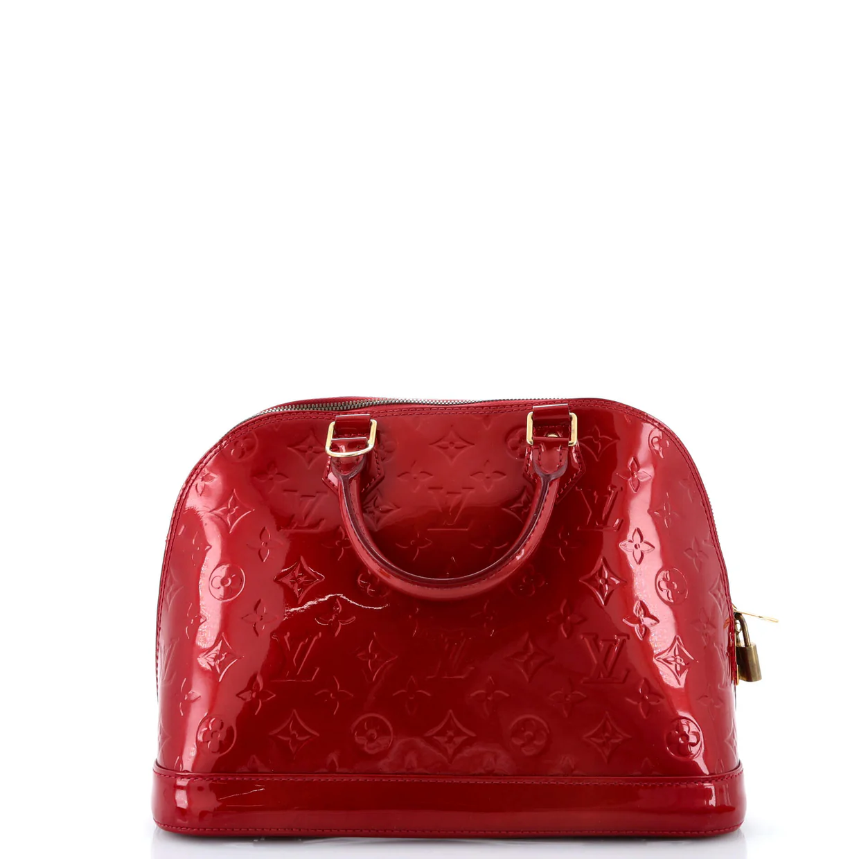 Alma Handbag Monogram Vernis PM - Deep Luxury
