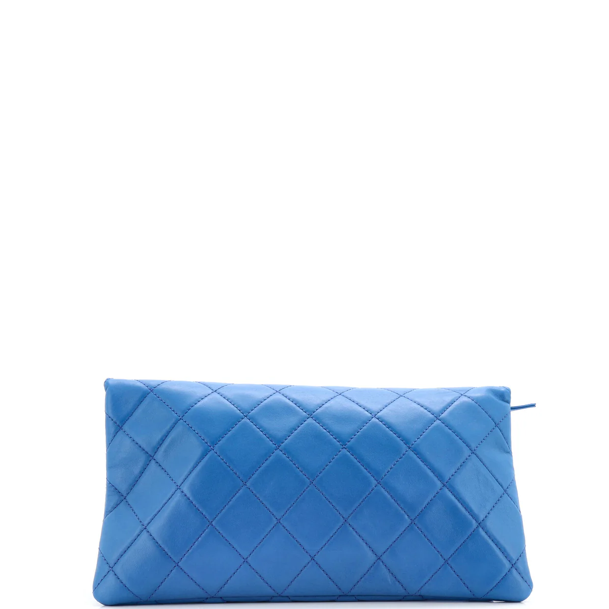CC Foldover Clutch Quilted Lambskin Large - Deep Luxury
