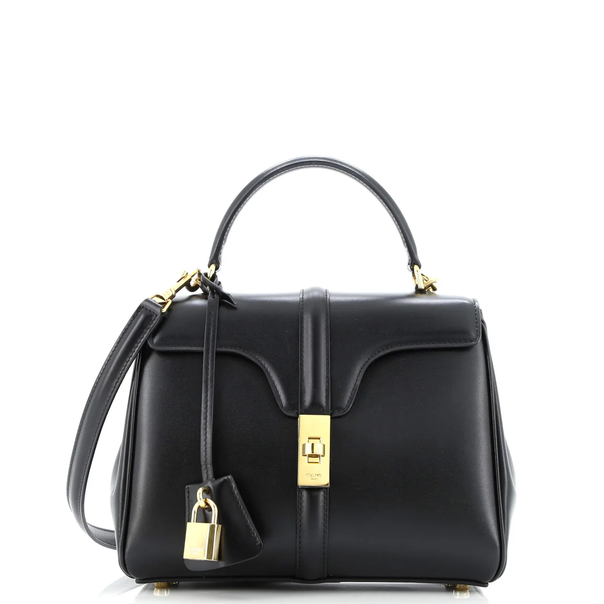 16 Top Handle Bag Smooth Calfskin Small - Deep Luxury