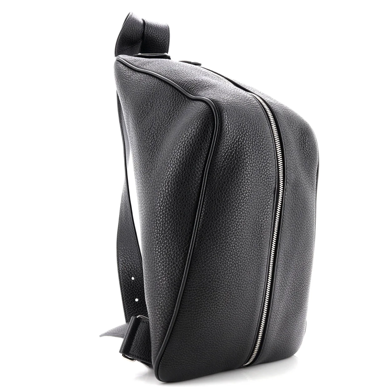 Triangle Zip Backpack Leather - Deep Luxury