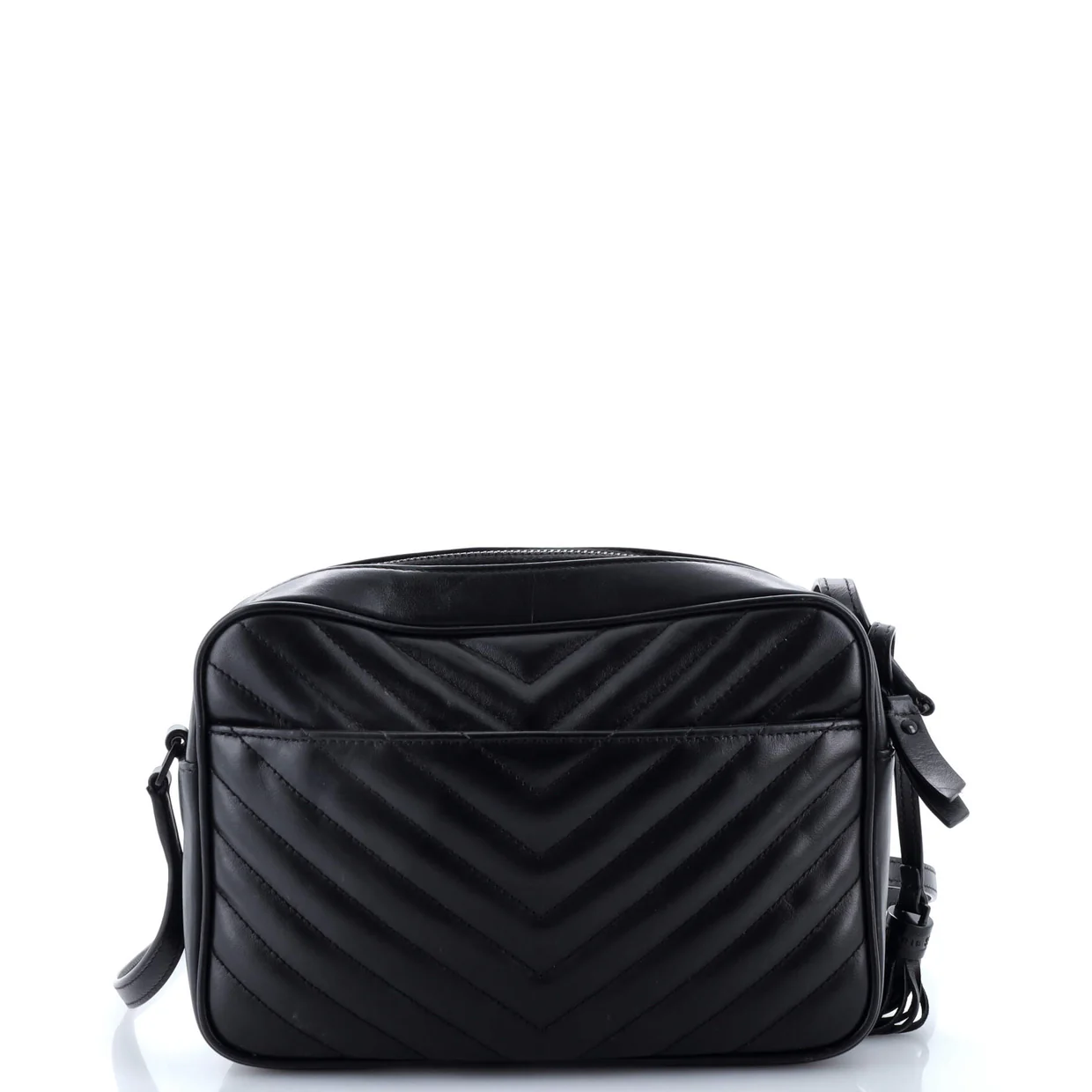 Lou Camera Bag Matelasse Chevron Patent Small - Deep Luxury