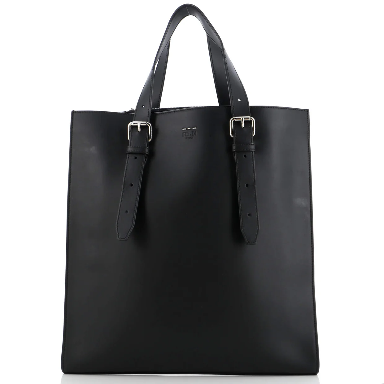 Belted Shopper Tote Leather Tall - Deep Luxury