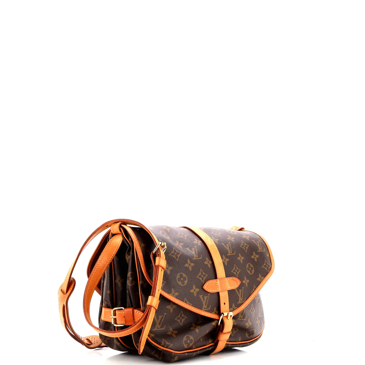 Saumur Handbag Monogram Canvas 30 - Deep Luxury