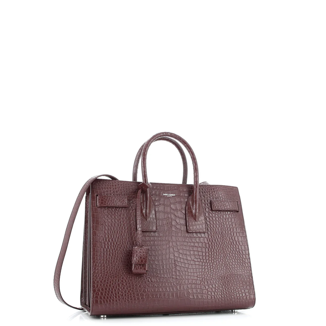 Sac de Jour NM Bag Crocodile Embossed Leather Small - Deep Luxury