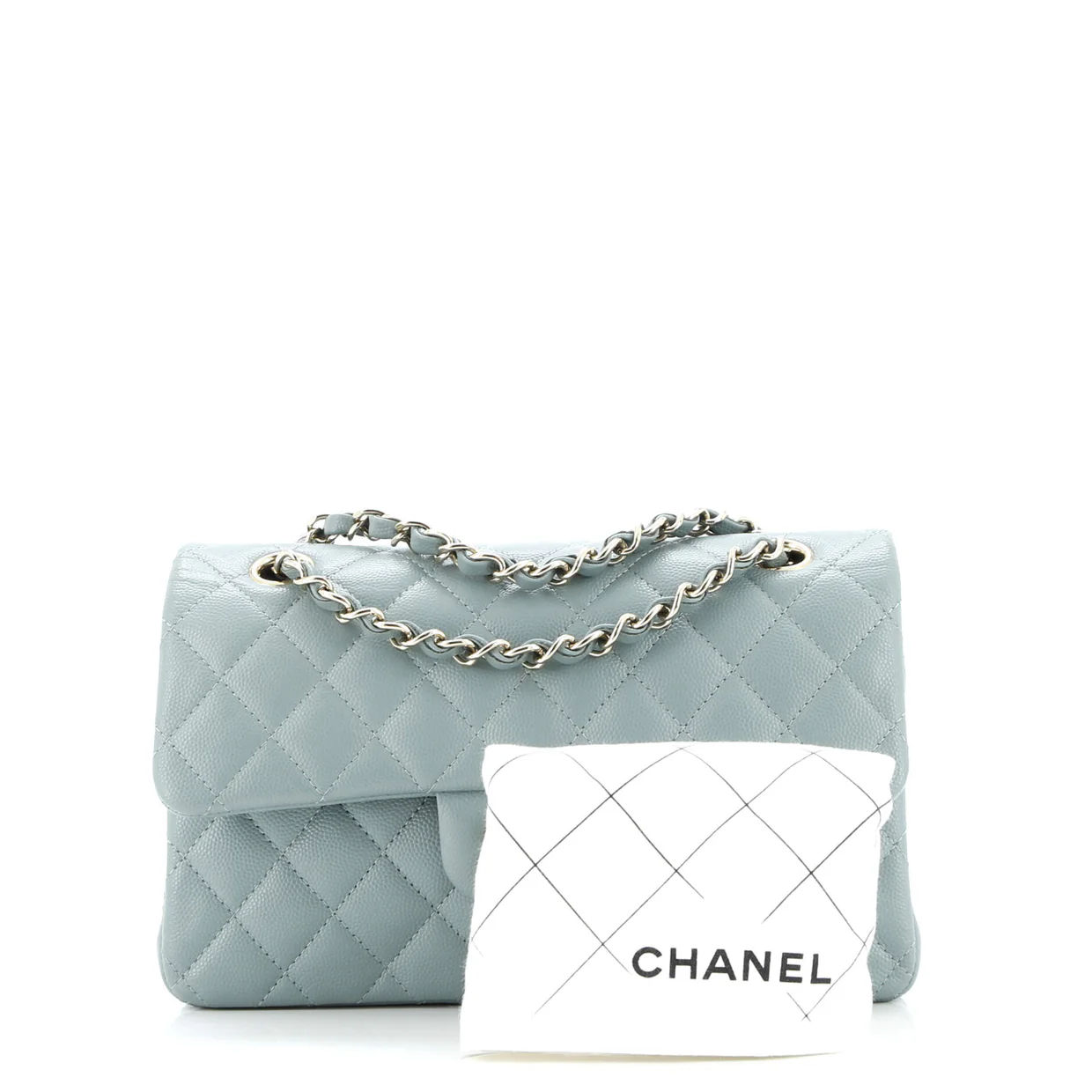 Classic Double Flap Bag Quilted Caviar Small - Deep Luxury