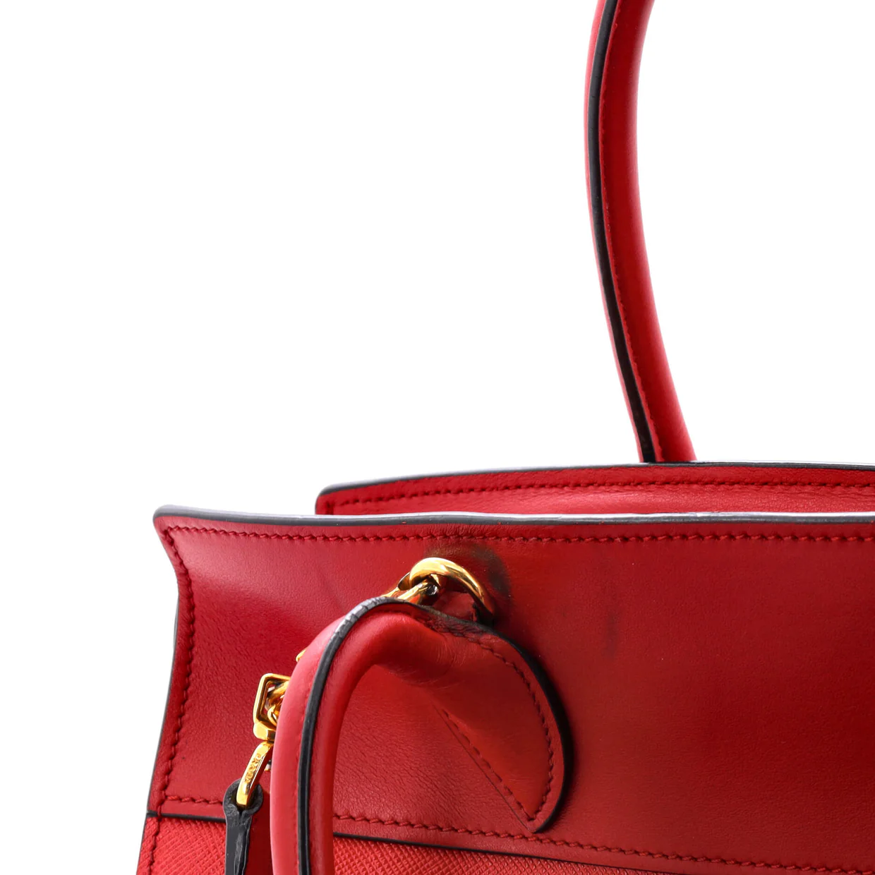 Esplanade Tote Saffiano with City Calf Medium - Deep Luxury