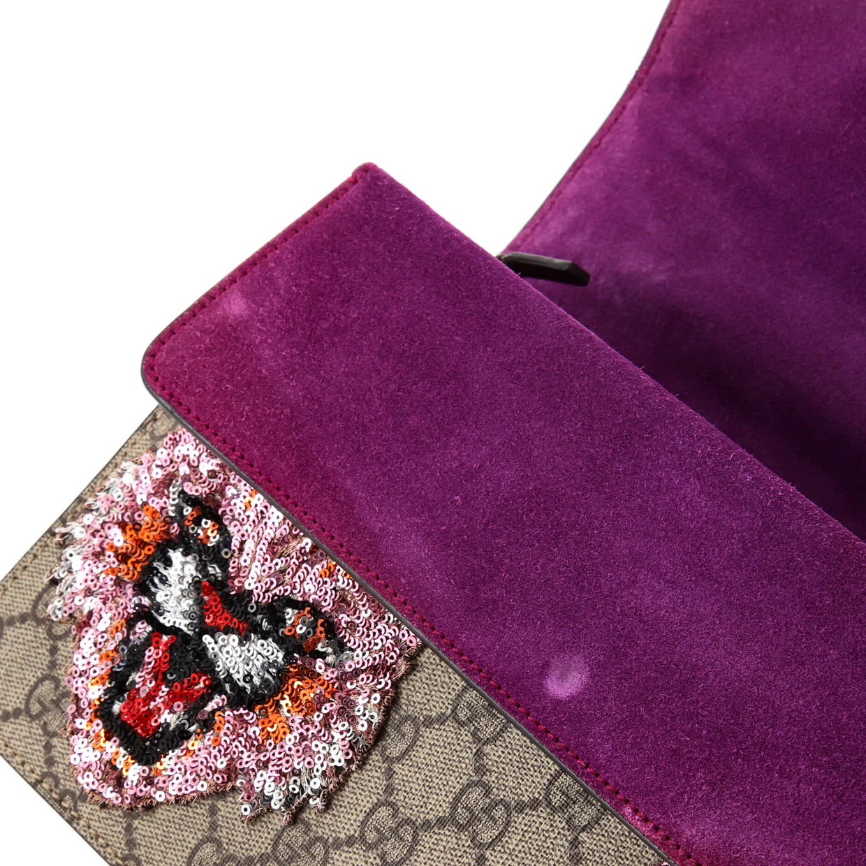 Dionysus Bag Embroidered GG Coated Canvas Small - Deep Luxury