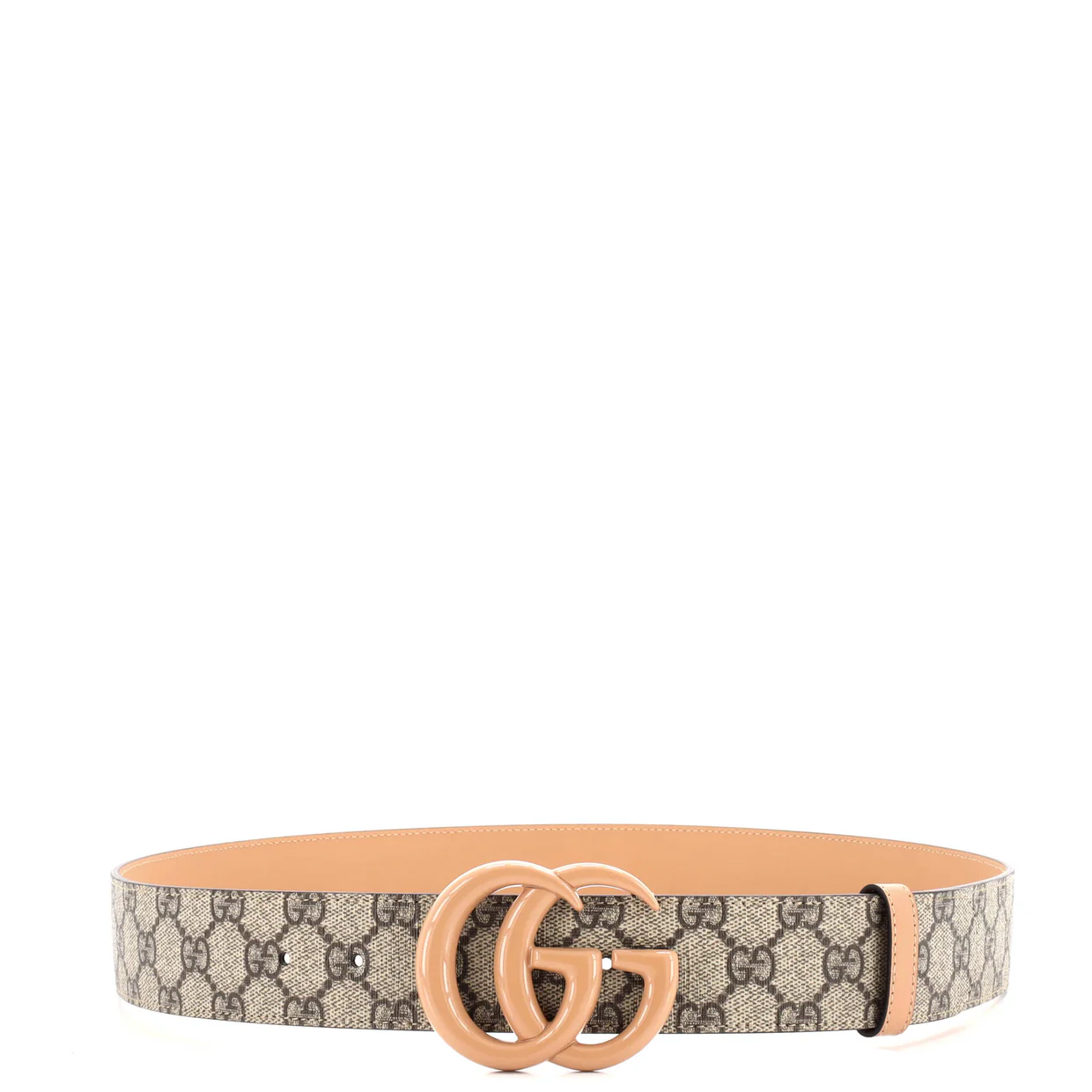 GG Marmont Belt GG Coated Canvas Wide - Deep Luxury
