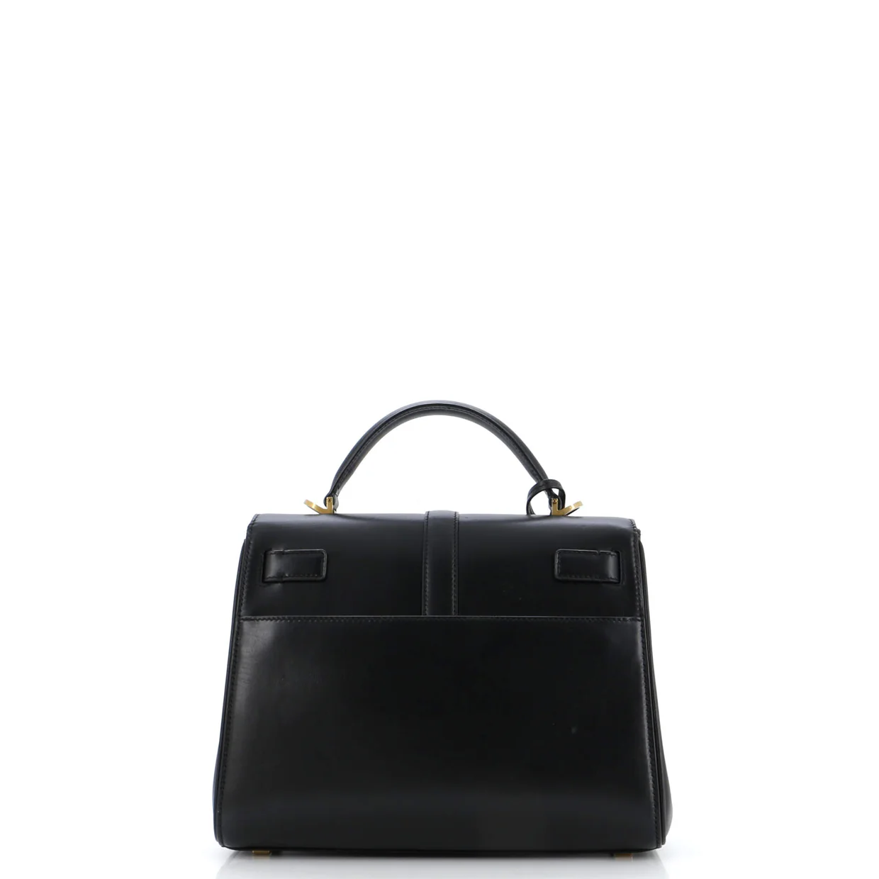 Le Fermoir Top Handle Bag Leather Small - Deep Luxury