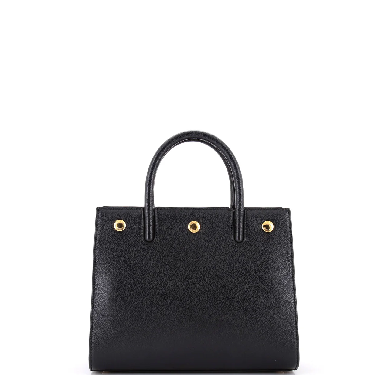 Title Two Handle Tote Leather Mini - Deep Luxury