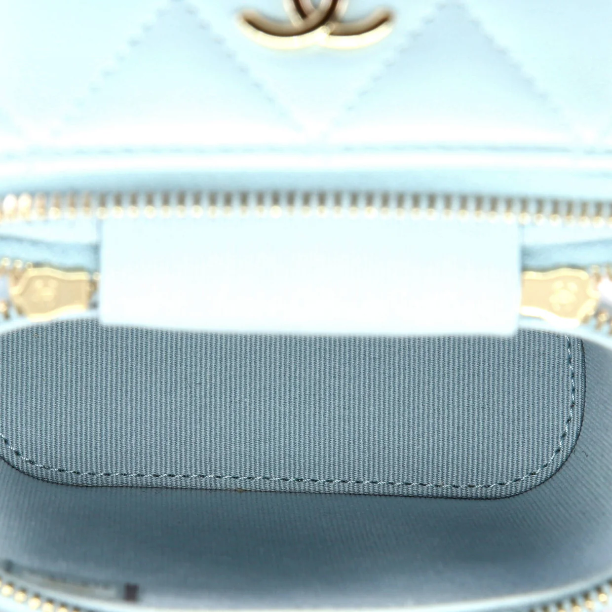 Classic Vanity Top Handle Phone Holder with Chain Quilted Lambskin - Deep Luxury