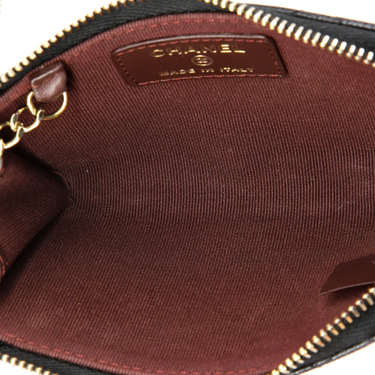Key Pouch Quilted Caviar - Deep Luxury