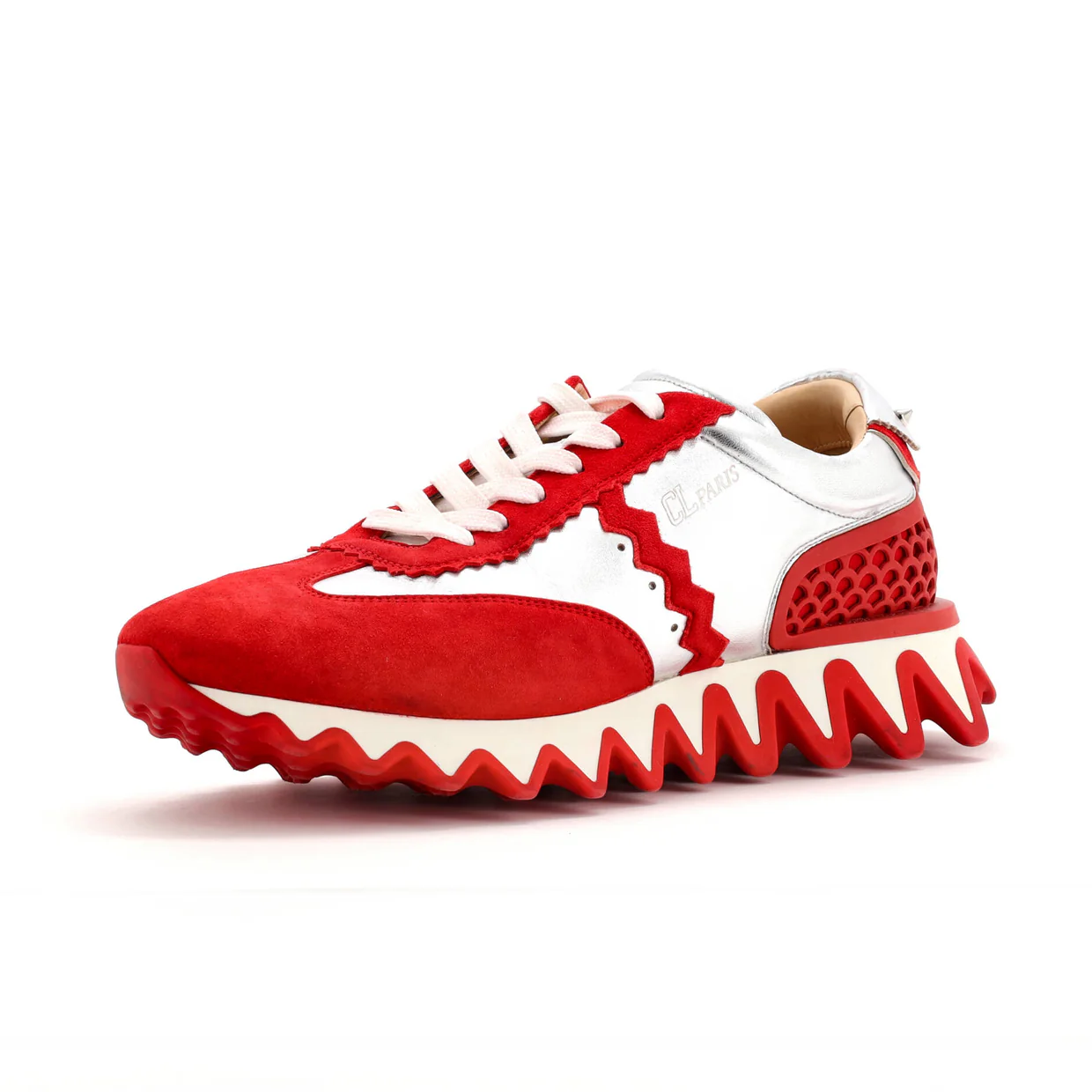 Loubishark Sneakers Leather and Suede - Deep Luxury