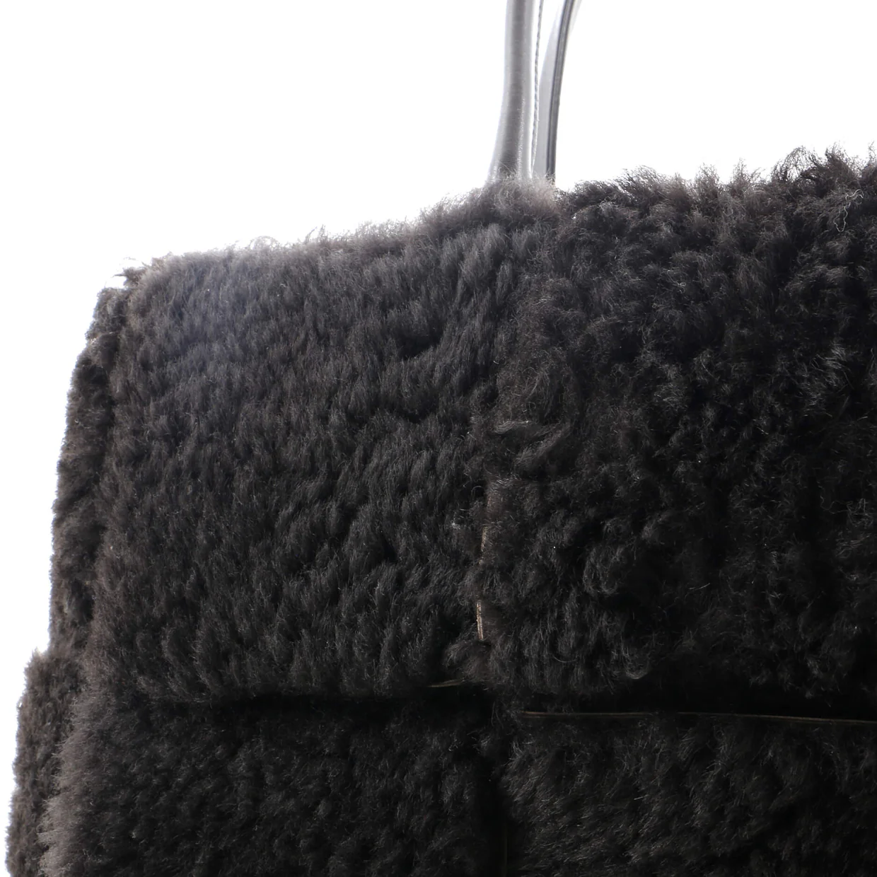Arco Tote Intrecciato Shearling Small - Deep Luxury