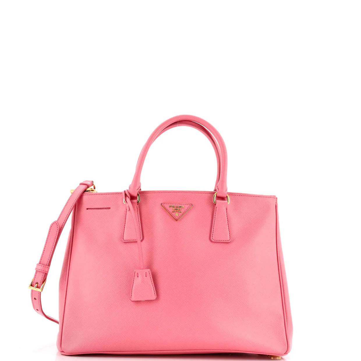 Double Zip Lux Tote Saffiano Leather Medium - Deep Luxury