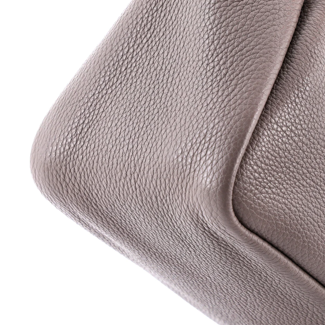 Flou Zipped Top Handle Bag Vitello Daino Small - Deep Luxury